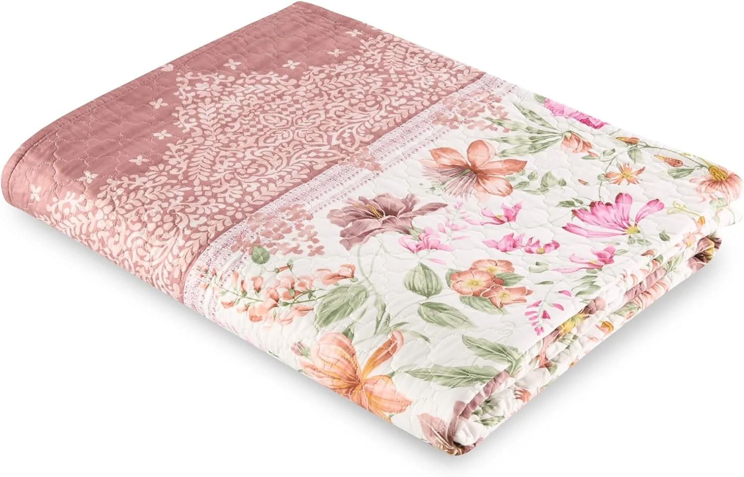 روتختی دو نفره Bassetti Granfoulard لحافی، 100% پنبه، 265 × 255 سانتی متر، طرح کازابلانکا صورتی P1 روتختی دو نفره Bassetti Granfoulard لحافی، 100% پنبه، 265 × 255 سانتی متر، طرح کازابلانکا صورتی P1