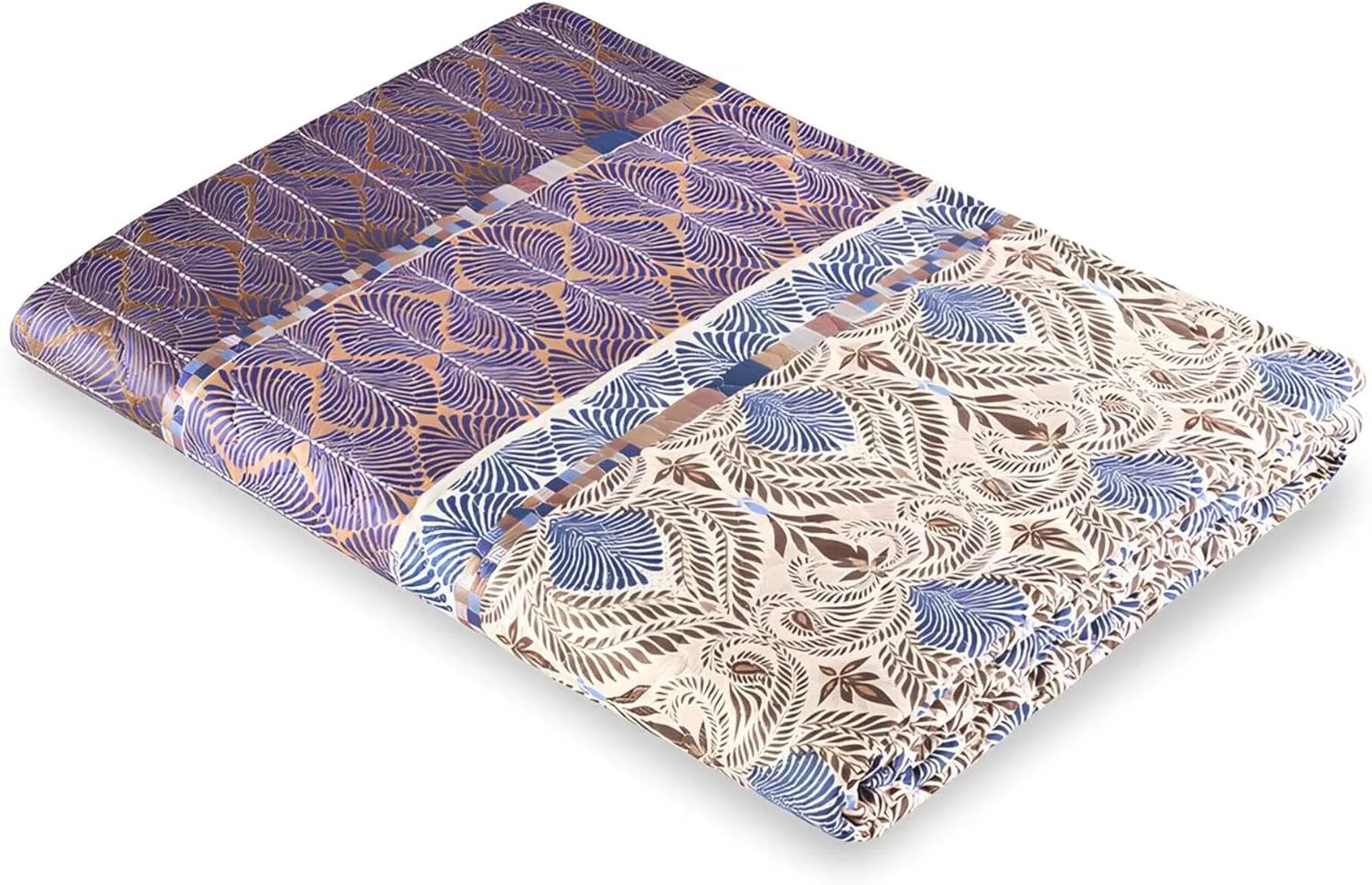 روتختی باستی مدل Nairobi 9332228، جنس 100% پنبه، رنگ قهوه ای، ابعاد 180x255 سانتی متر