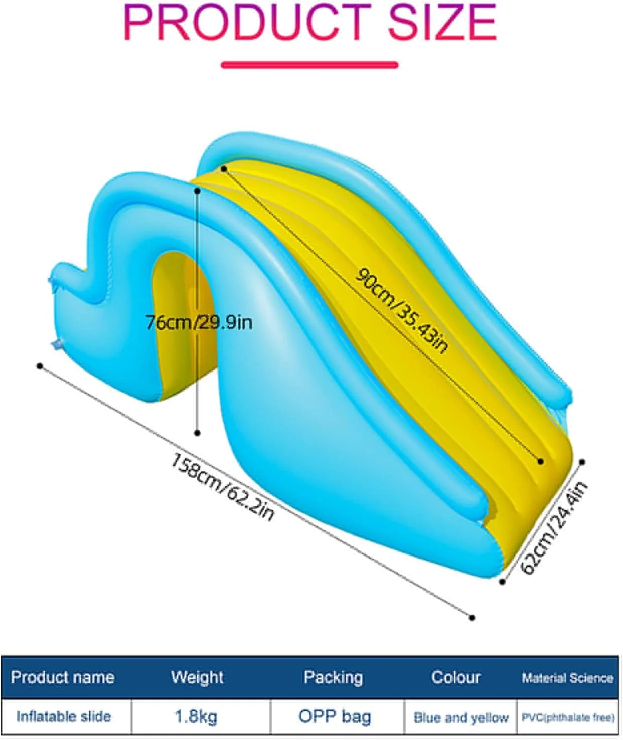 سرسره آبی بادی برای کودکان، سرسره بادی پله دار برای استخر، سرسره های آبی بادی استخر رو باز، سرسره استخر ضد واژگونی برای مراکز آبی و استخرهای بادی، لوازم جانبی استخر شنا