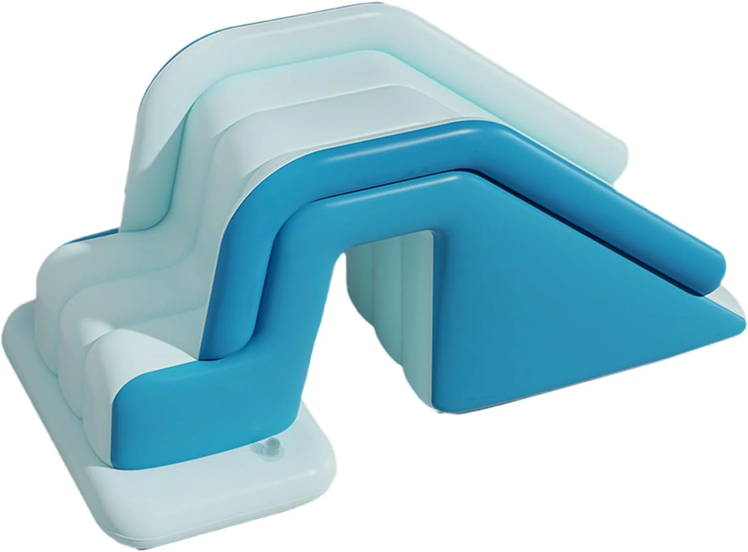 سرسره بادی | سرسره تاشو استخر بادی - سطح شیب دار غیر لغزنده با راه اندازی سریع و اندازه خانوادگی برای تفریحات آبی جوانان در برکه، تولد، هتل، حیاط خلوت و فضای باز