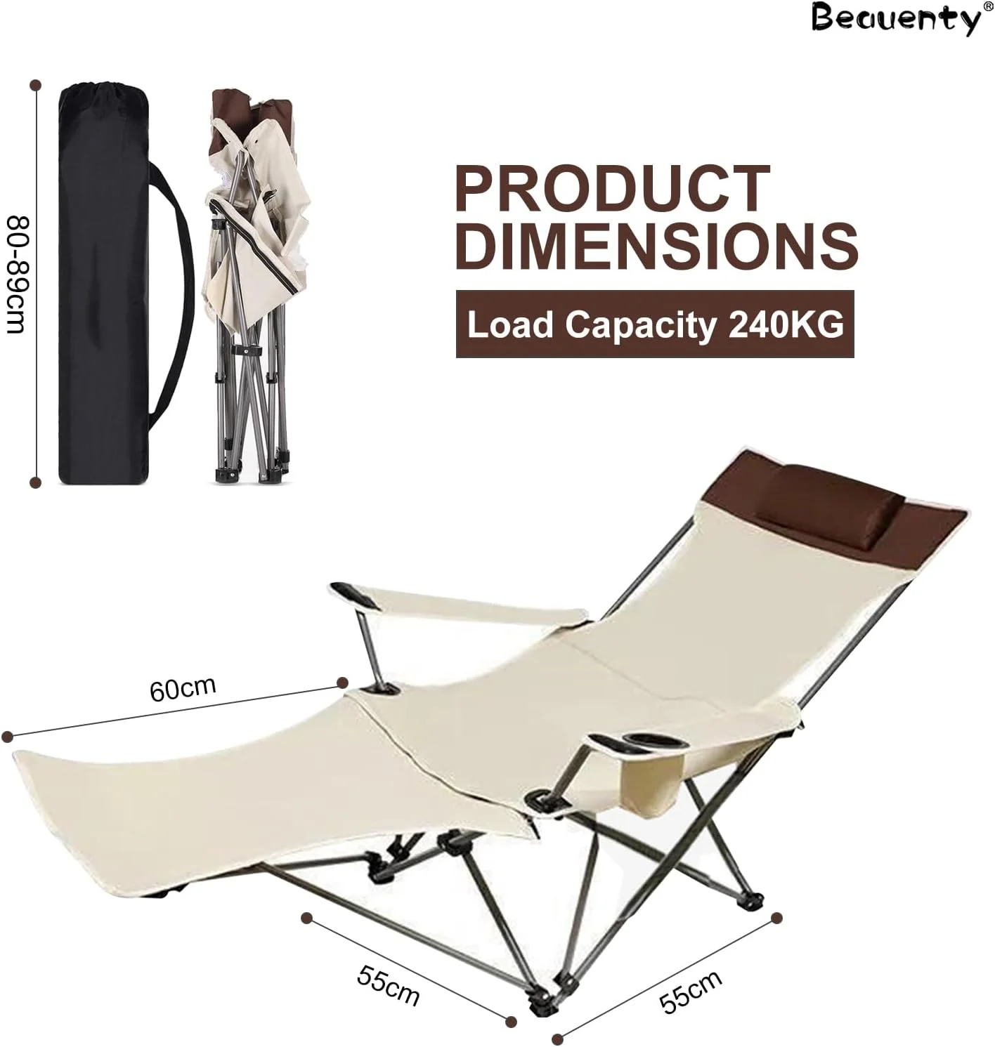 صندلی آفتابگیر تاشو Beauenty، صندلی استراحت قابل تنظیم، صندلی های تاشو کمپینگ با تکیه گاه سر، صندلی راحتی پاسیو برای باغ، ساحل، حیاط خلوت، استخر یا پیک نیک (مدل 2) صندلی آفتابگیر تاشو Beauenty، صندلی استراحت قابل تنظیم، صندلی های تاشو کمپینگ با تکیه گاه سر، صندلی راحتی پاسیو برای باغ، ساحل، حیاط خلوت، استخر یا پیک نیک (مدل 2)