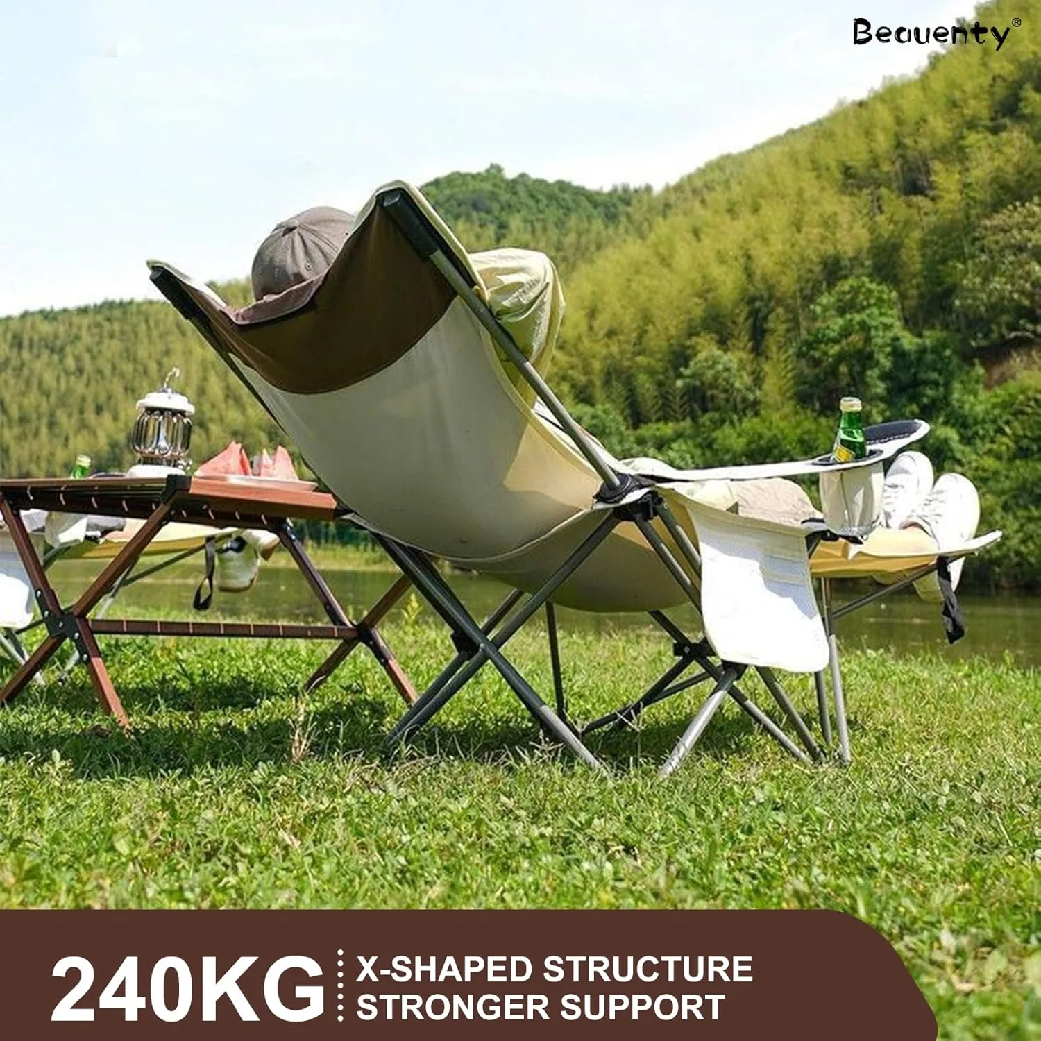 صندلی آفتابگیر تاشو Beauenty، صندلی استراحت قابل تنظیم، صندلی های تاشو کمپینگ با تکیه گاه سر، صندلی راحتی پاسیو برای باغ، ساحل، حیاط خلوت، استخر یا پیک نیک (مدل 2) صندلی آفتابگیر تاشو Beauenty، صندلی استراحت قابل تنظیم، صندلی های تاشو کمپینگ با تکیه گاه سر، صندلی راحتی پاسیو برای باغ، ساحل، حیاط خلوت، استخر یا پیک نیک (مدل 2)