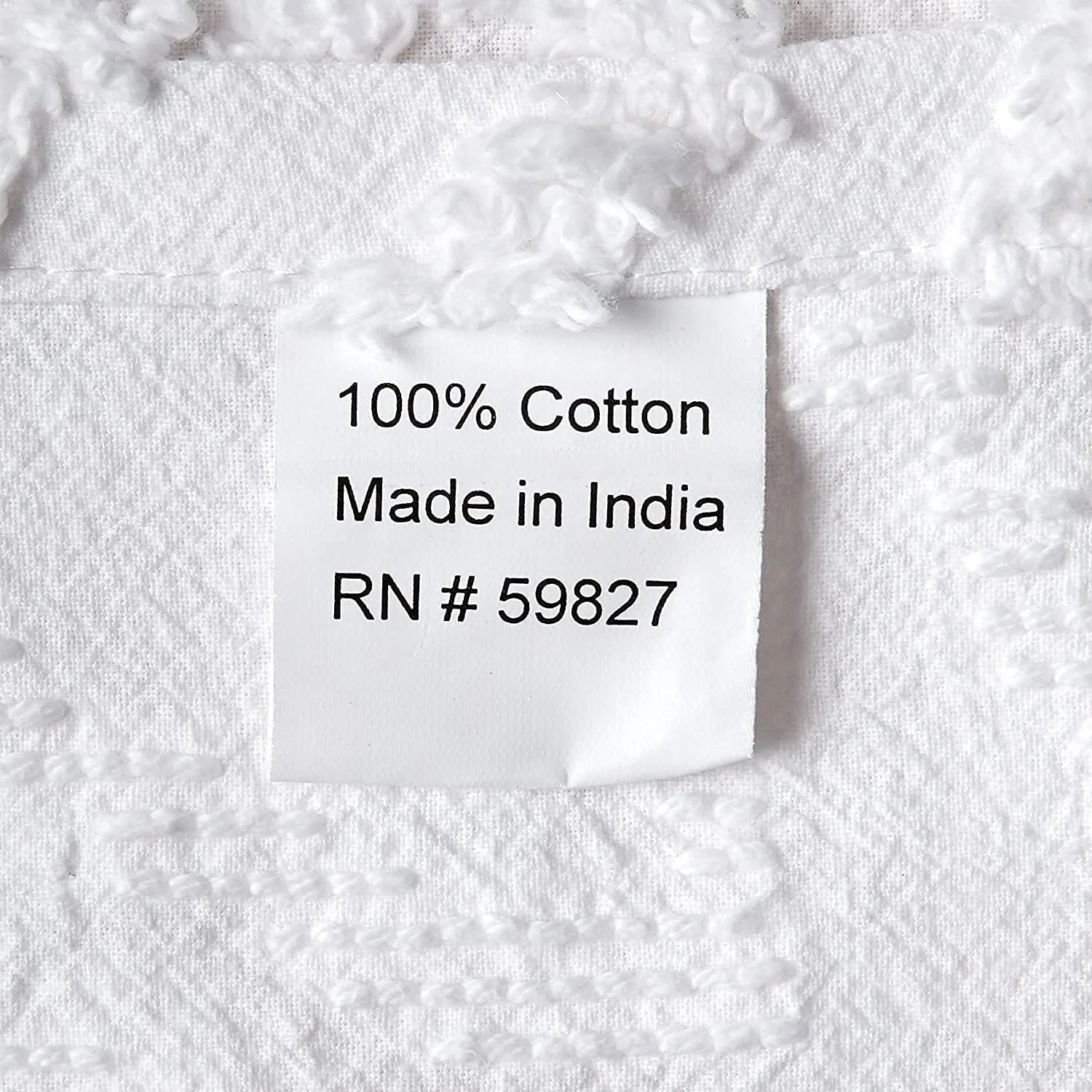 روتختی شنل طرح حلقه ازدواج Beatrice Home Fashions، سایز کوئین، سفید