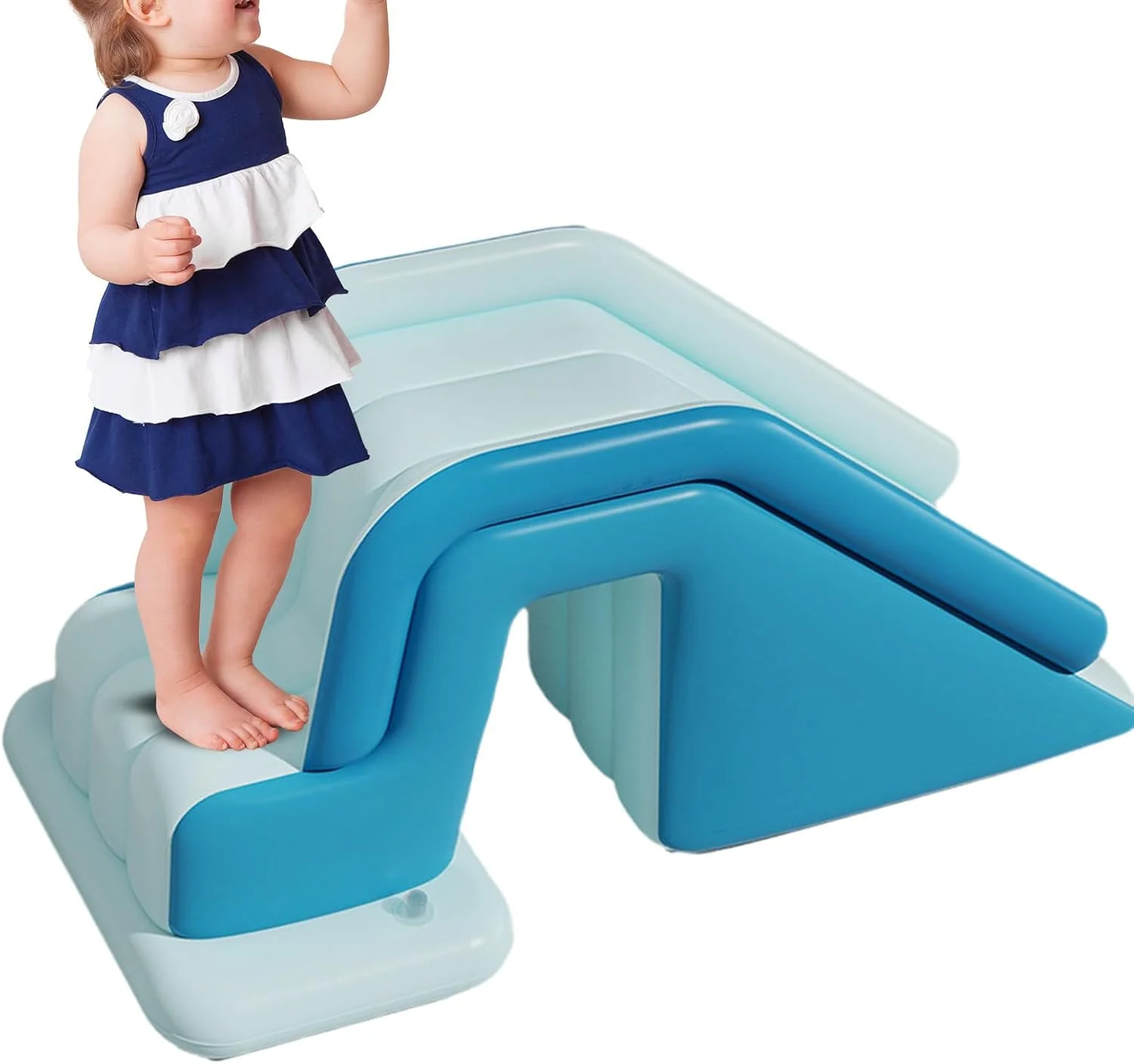 سرسره بادی استخر برای کودکان | سرسره های بادی تاشو، رمپ غیر لغزنده با اندازه خانوادگی و نصب سریع برای پارک آبی، برکه جوانان، تولد، هتل، حیاط خلوت، تفریحات در فضای باز