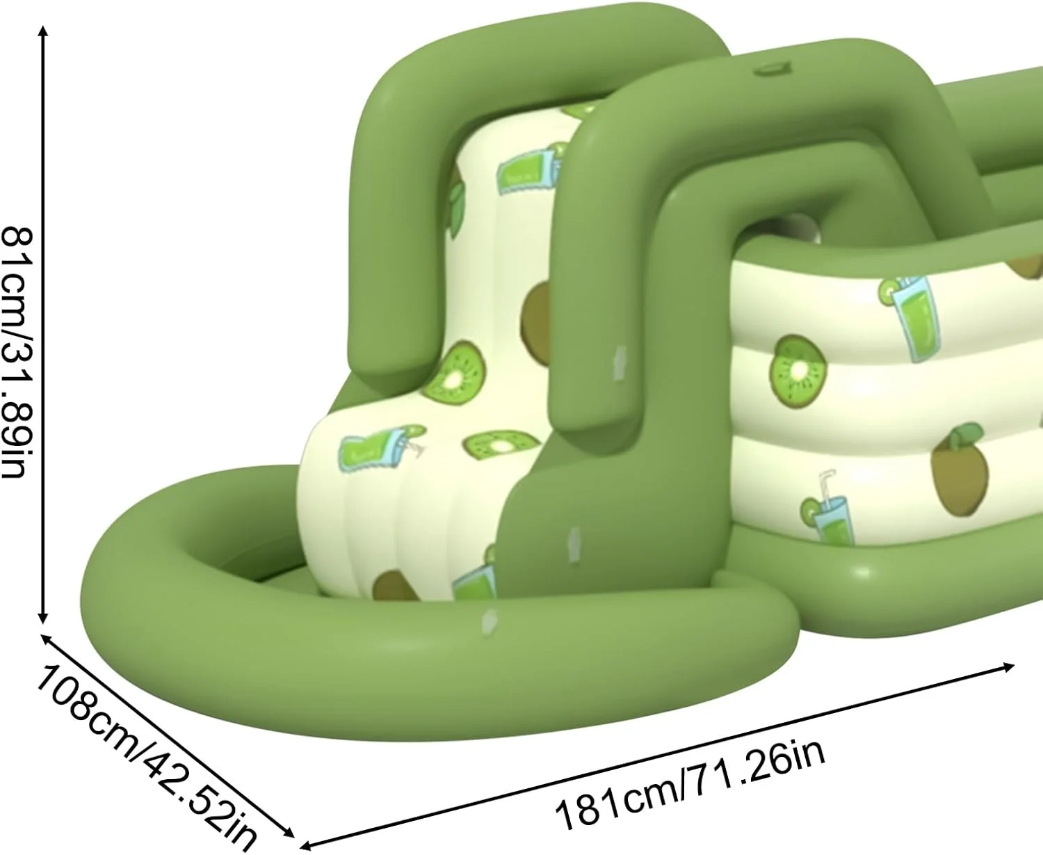 سرسره بادی استخر، سرسره آبی استخر | اسباب بازی بادی ضخیم شده برای کودکان، مناسب برای کمپینگ خانوادگی در فضای باز، بزرگسالان، حیاط خلوت، پارک، پاسیو، حیاط، زمین بازی، ساحل و تعطیلات کنار استخر