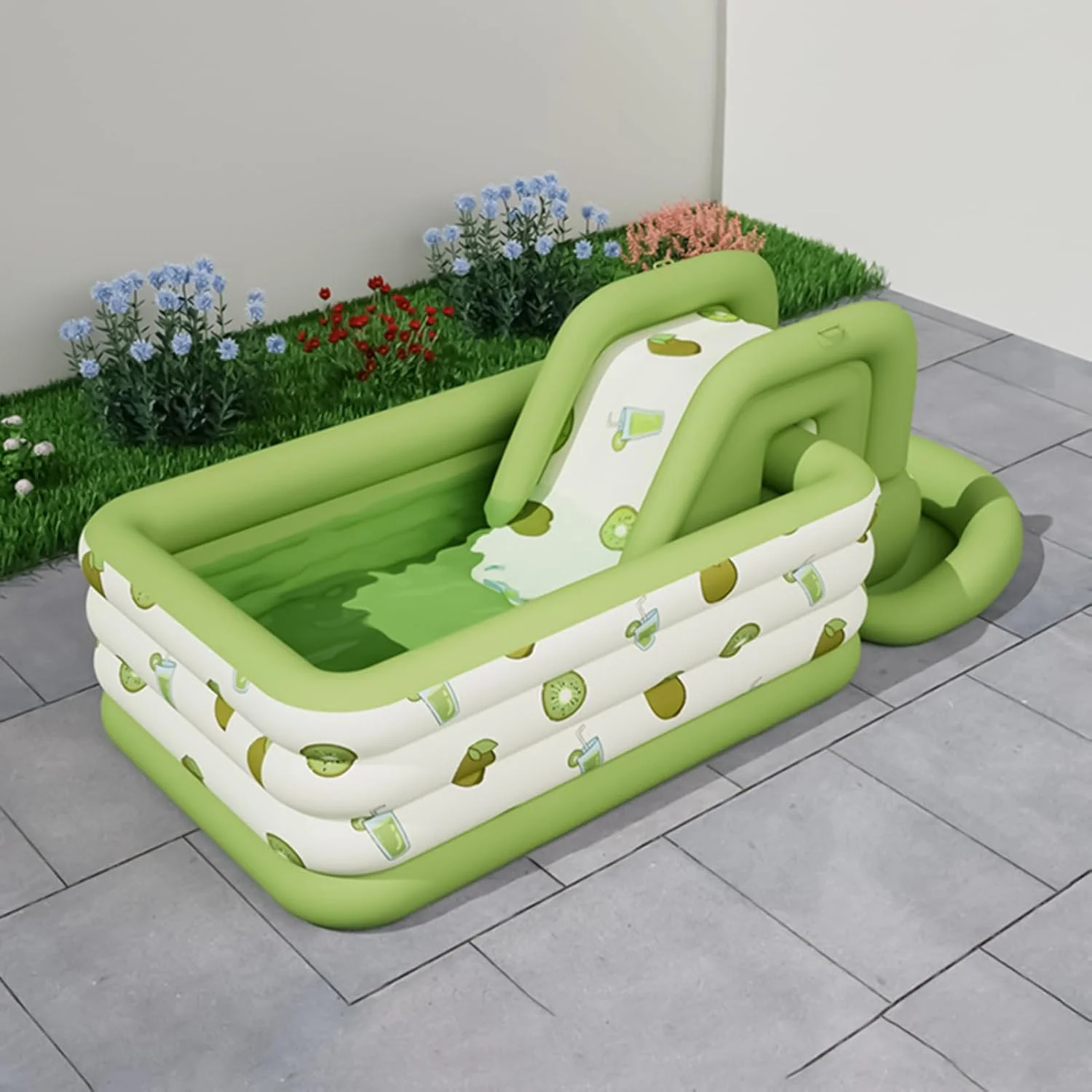 سرسره بادی استخر، سرسره آبی استخر | اسباب بازی بادی ضخیم شده برای کودکان، مناسب برای کمپینگ خانوادگی در فضای باز، بزرگسالان، حیاط خلوت، پارک، پاسیو، حیاط، زمین بازی، ساحل و تعطیلات کنار استخر