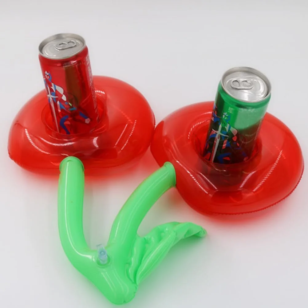 ایفاندوم بسته 6 عددی نگهدارنده نوشیدنی بادی، جای لیوان برای اسباب بازی های استخر، نگهدارنده نوشیدنی بادی برای استخر شنا، جای لیوان برای استخر، دهان دوتایی گیلاس قرمز