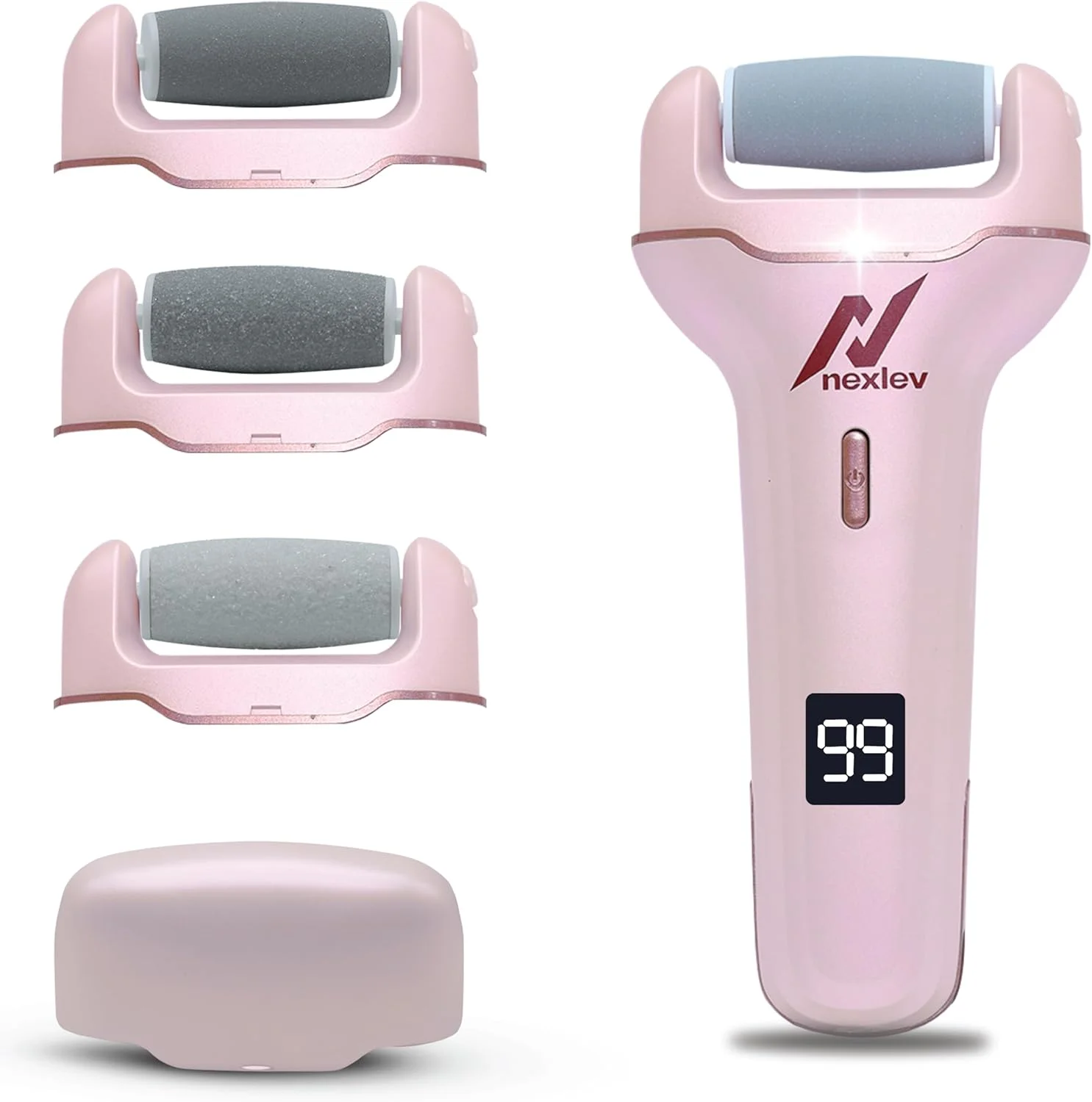 سوهان برقی پا نکسلو Lev | اسکرابر پا برای پوست مرده | دستگاه پدیکور برقی برای پوست ترک خورده و سخت | 3 سر کوارتز کریستالی | نوع C | اسپا پا برای آقایان و خانم ها | ضد آب | CR-01 سوهان برقی پا نکسلو Lev | اسکرابر پا برای پوست مرده | دستگاه پدیکور برقی برای پوست ترک خورده و سخت | 3 سر کوارتز کریستالی | نوع C | اسپا پا برای آقایان و خانم ها | ضد آب | CR-01