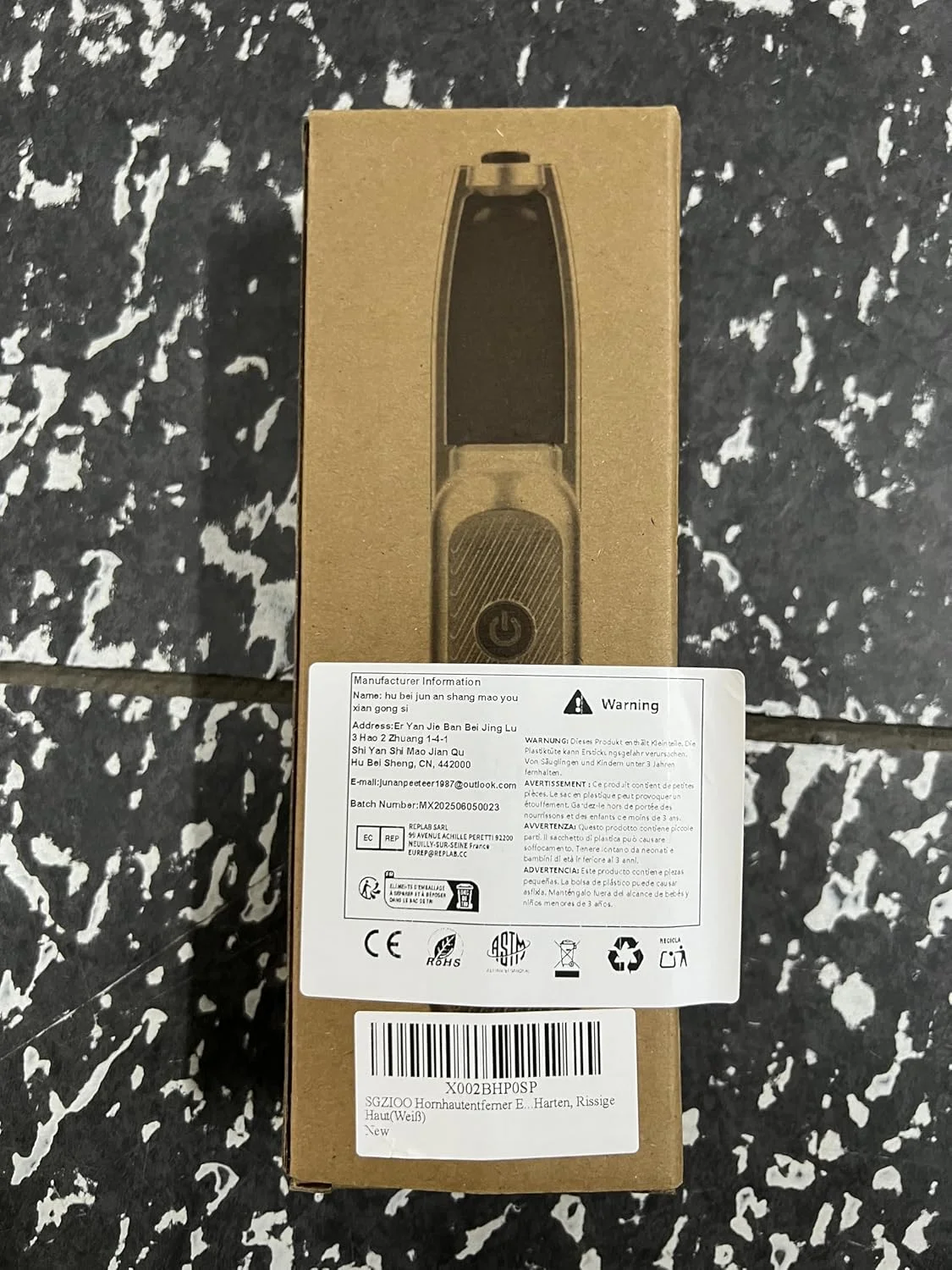 سوهان برقی پینه پا SGZIOO، سوهان برقی پینه پا با 6 سری سمباده، 3 سرعت، سوهان برقی شارژی پا، برای پوست های مرده، سفت و ترک خورده (سفید)