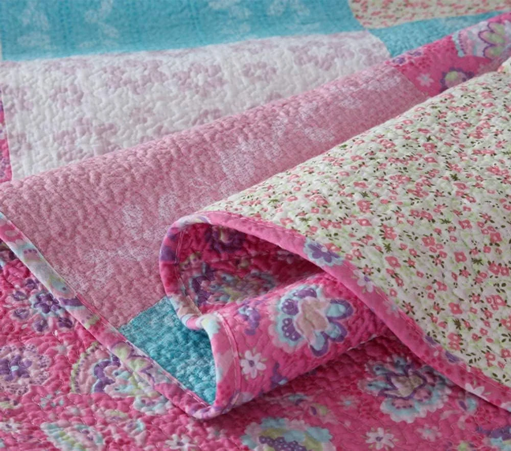 Quilted Bedspread King Size Bedspreads Cotton Double Patchwork Quilts Bedding Throws Set Comforter and Pillow Shams,C-230X250cm,B-king 230X250cm