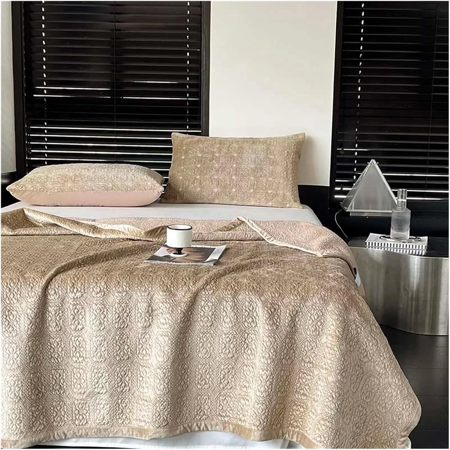 روتختی مخمل نرم به سبک باروک لوکس، ملحفه تخت پنبه ای، رو تختی برای ملحفه تخت، روکش تشک، روتختی های لوکس (D 1 عدد 200cmx230cm)