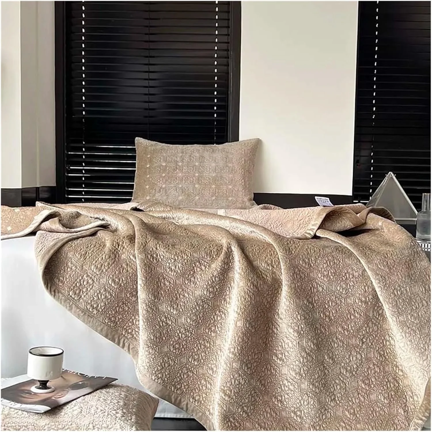 روتختی مخمل نرم به سبک باروک لوکس، ملحفه تخت پنبه ای، رو تختی برای ملحفه تخت، روکش تشک، روتختی های لوکس (D 1 عدد 200cmx230cm)