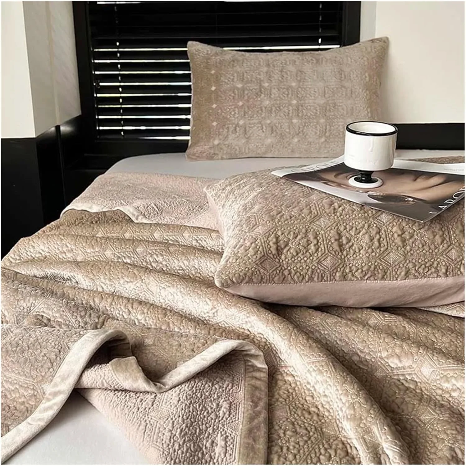 روتختی مخمل نرم به سبک باروک لوکس، ملحفه تخت پنبه ای، رو تختی برای ملحفه تخت، روکش تشک، روتختی های لوکس (D 1 عدد 200cmx230cm)