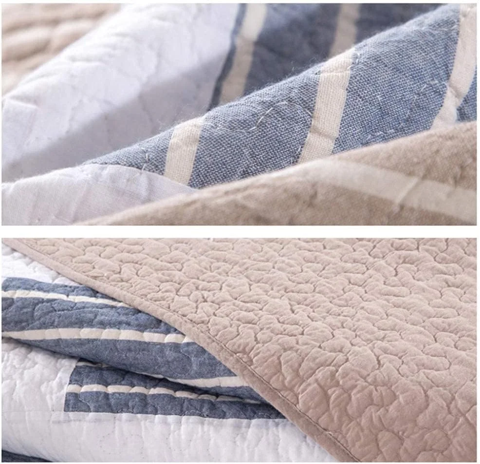 روتختی لحافی پنبه ای سایز کینگ، ست 3 تکه لحاف دوزی شده، کینگ: 230x250 سانتی متر + 50x70 سانتی متر، -کینگ: 230X250 سانتی متر + 50x70 سانتی متر