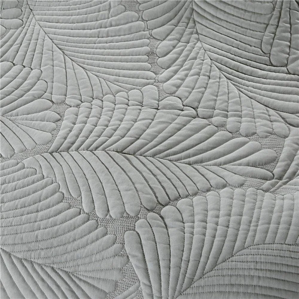 Bedspread Quilted King Size Bedspreads Cotton Double Patchwork Quilts Bedding Throws Set Comforter And Pillow Shams 3 Piece Bedding Set,GreyA-224X234+2X51X71CM,Grey-king 224X234+2X51X71CM