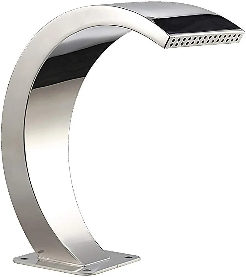 آبنمای آبشاری استیل ضد زنگ، آبنمای استخر روباز، برای حوضچه های ماهی باغ، استخر شنا، پرده آب استخر شنا