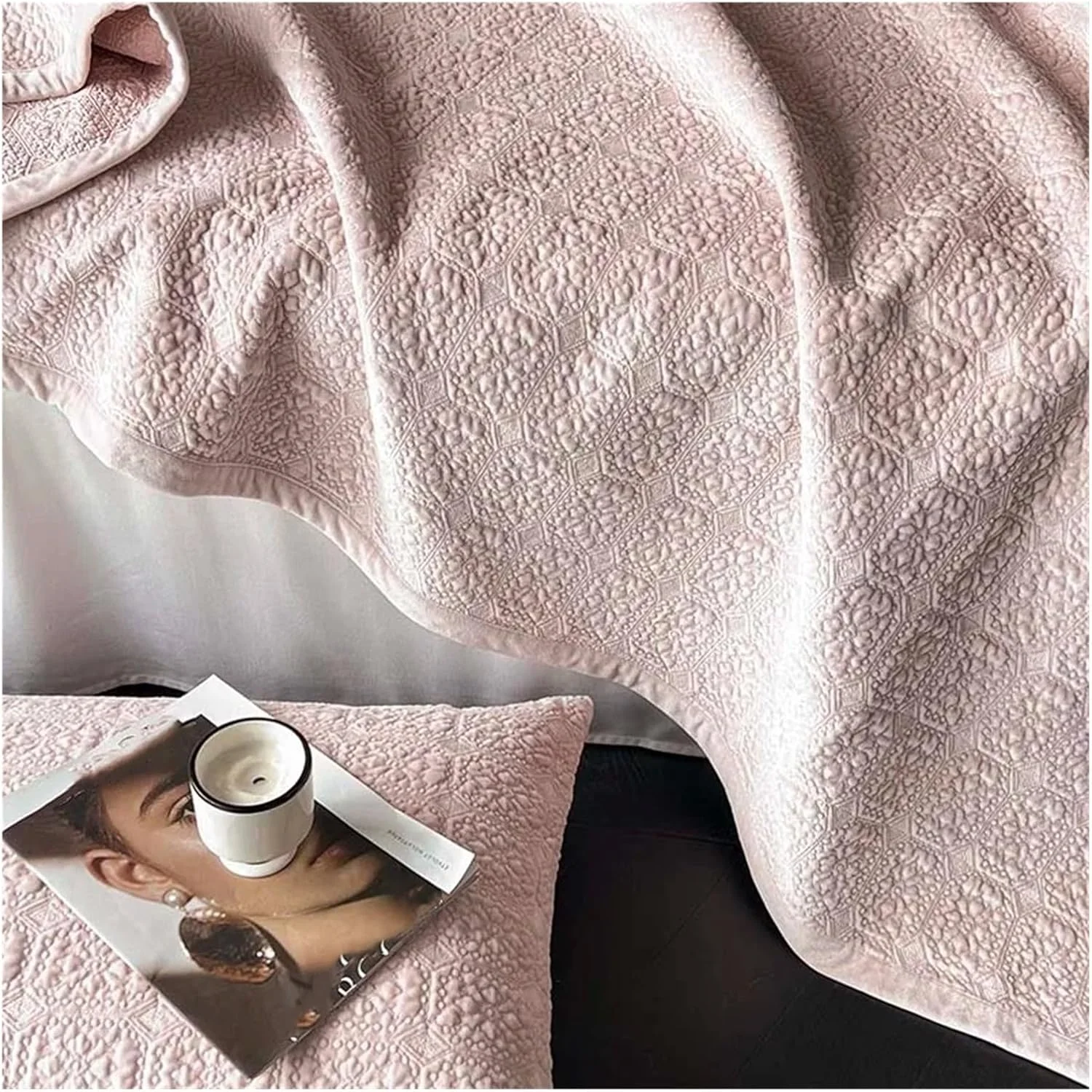 روتختی مخمل نرم به سبک باروک لوکس، ملحفه تختخواب پنبه ای، رو تختی برای ملحفه، روکش تشک، لحاف (B 1 عدد 200cmx230cm)