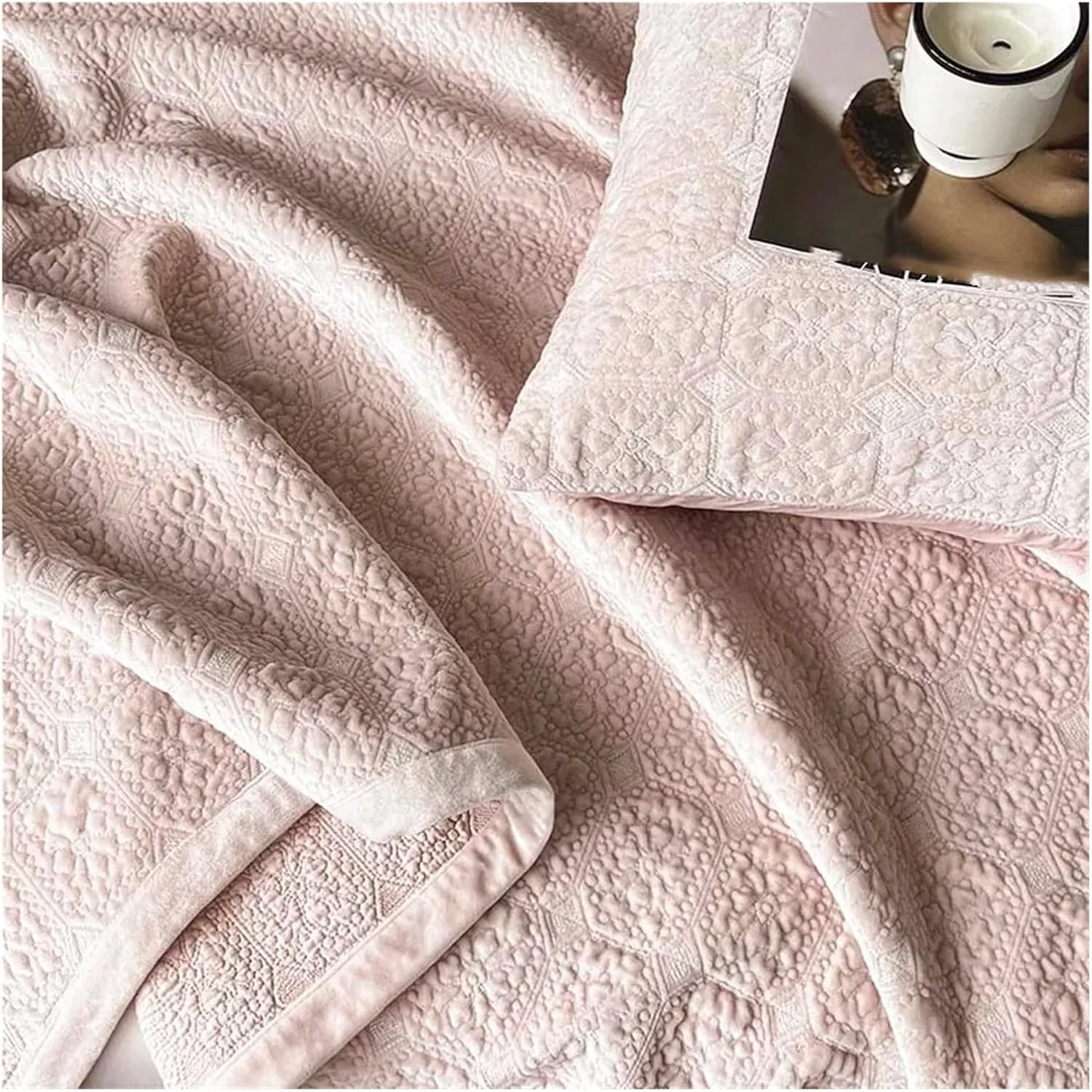 روتختی مخمل نرم به سبک باروک لوکس، ملحفه تختخواب پنبه ای، رو تختی برای ملحفه، روکش تشک، لحاف (B 1 عدد 200cmx230cm)