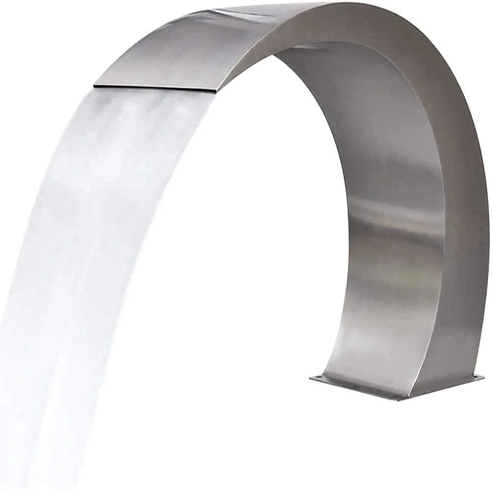 آبنمای استخر شنا، آبشار مستطیلی استخر، آبنمای استخر باغی آبشار استخر شنا از جنس استیل ضد زنگ