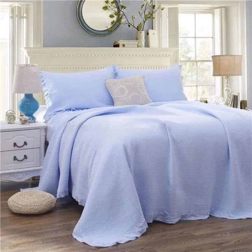 روتختی لحافی به سبک کره ای، ست ملحفه 3 تکه، مناسب تمام فصول، فوق العاده نرم، لحاف پنبه ای، رو تختی چند منظوره دو طرفه 230x250 سانتی متر به همراه 2 روبالشی 50x70 سانتی متر، صورتی