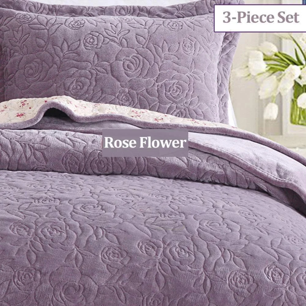 روتختی لحافی، پتو، رومیزی فلانل پنبه ای، ست 3 تکه، یک نفره، دو نفره، پتوی چند منظوره، مناسب تمام فصول، فوق العاده نرم، گرم، ملحفه با 2 روبالشی، خاکستری-150x200cm+50x70cmx2