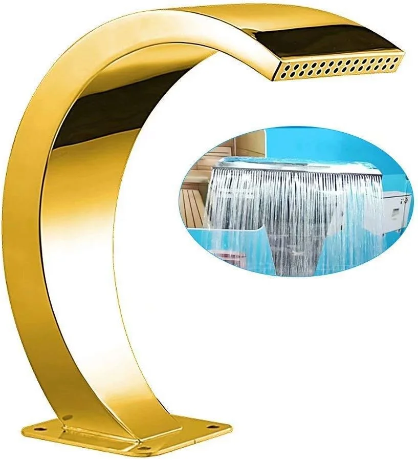 آبنمای استخر، آبنمای استخری آبشاری از جنس استیل ضد زنگ برای باغ