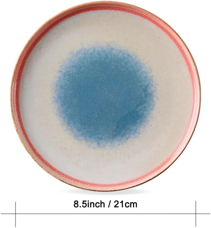 ست 4 تکه بشقاب غذاخوری سنگی عمیق V A V مناسب رژیم غذایی. سرویس 4 نفره شامل: 4 عدد بشقاب غذاخوری 21 سانتی متری / 8.5 اینچی. ست 4 تکه بشقاب غذاخوری سنگی عمیق V A V مناسب رژیم غذایی. سرویس 4 نفره شامل: 4 عدد بشقاب غذاخوری 21 سانتی متری / 8.5 اینچی.