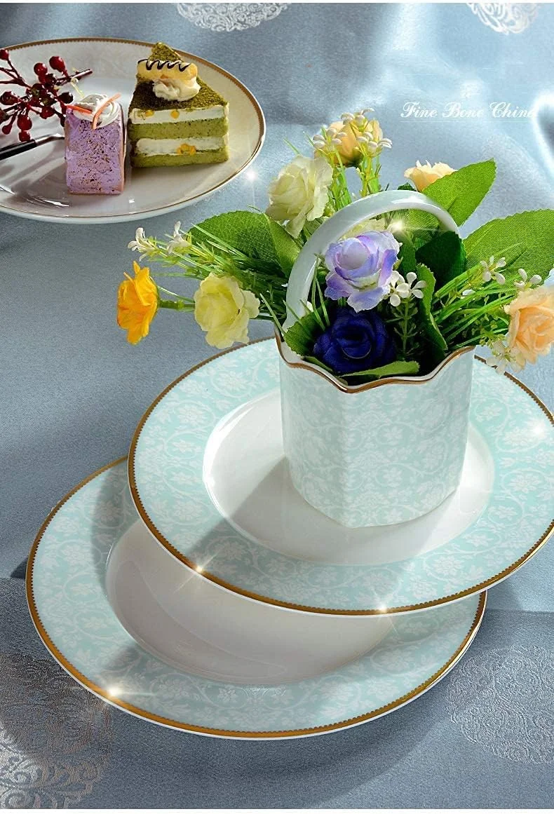 ست ظروف غذاخوری ۴۲ پارچه، ظروف چینی، بشقاب، کاسه، سرویس چینی استخوانی برای ۱۰ نفر، مقاوم در برابر شکستن و ترک خوردگی ست ظروف غذاخوری ۴۲ پارچه، ظروف چینی، بشقاب، کاسه، سرویس چینی استخوانی برای ۱۰ نفر، مقاوم در برابر شکستن و ترک خوردگی