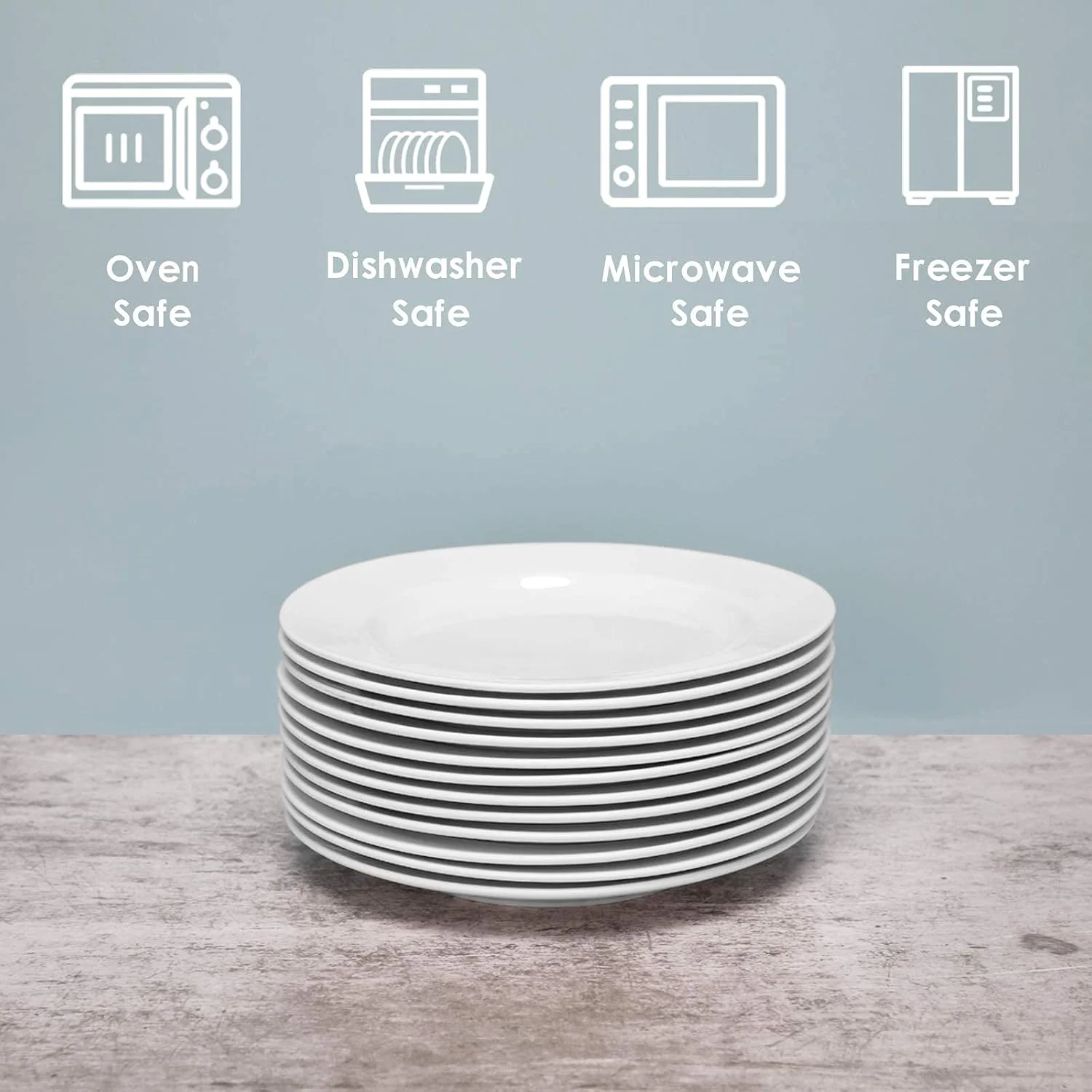 پیش دستی چینی استخوانی 12 عددی amhomel، بشقاب کوچک (6 اینچی) دسر خوری چینی، ست ظروف غذاخوری گرد آشپزخانه، سبک وزن، بدون سرب، قابل استفاده در مایکروویو پیش دستی چینی استخوانی 12 عددی amhomel، بشقاب کوچک (6 اینچی) دسر خوری چینی، ست ظروف غذاخوری گرد آشپزخانه، سبک وزن، بدون سرب، قابل استفاده در مایکروویو