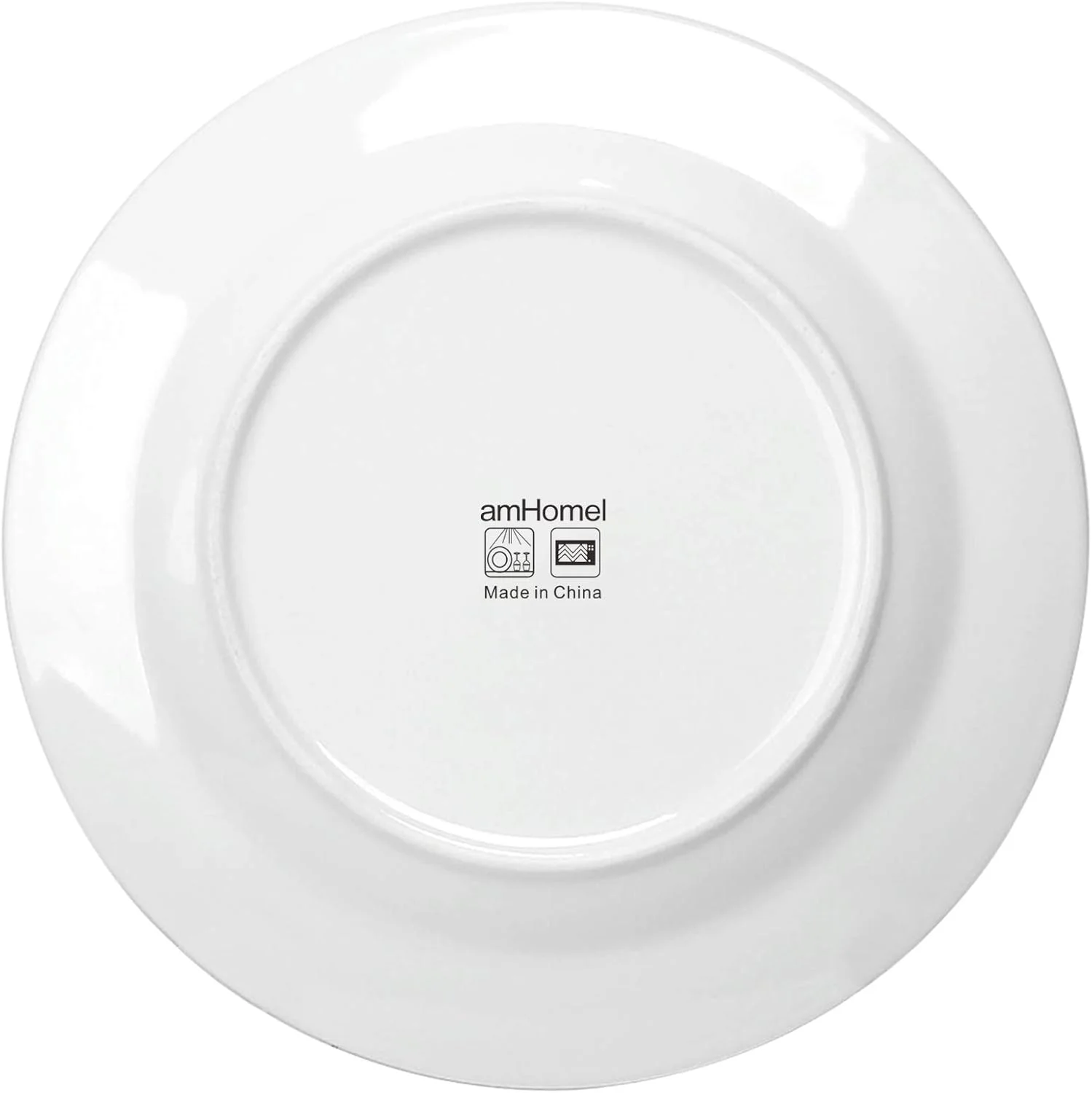 amhomel ست 12 عددی بشقاب غذاخوری سرامیکی سفید، بشقاب گرد دسر یا سالاد، ظروف سرو، ست ظروف غذاخوری، مقاوم در برابر خراش، بدون سرب، قابل استفاده در مایکروویو، فر و ماشین ظرفشویی (10.5 اینچ) amhomel ست 12 عددی بشقاب غذاخوری سرامیکی سفید، بشقاب گرد دسر یا سالاد، ظروف سرو، ست ظروف غذاخوری، مقاوم در برابر خراش، بدون سرب، قابل استفاده در مایکروویو، فر و ماشین ظرفشویی (10.5 اینچ)