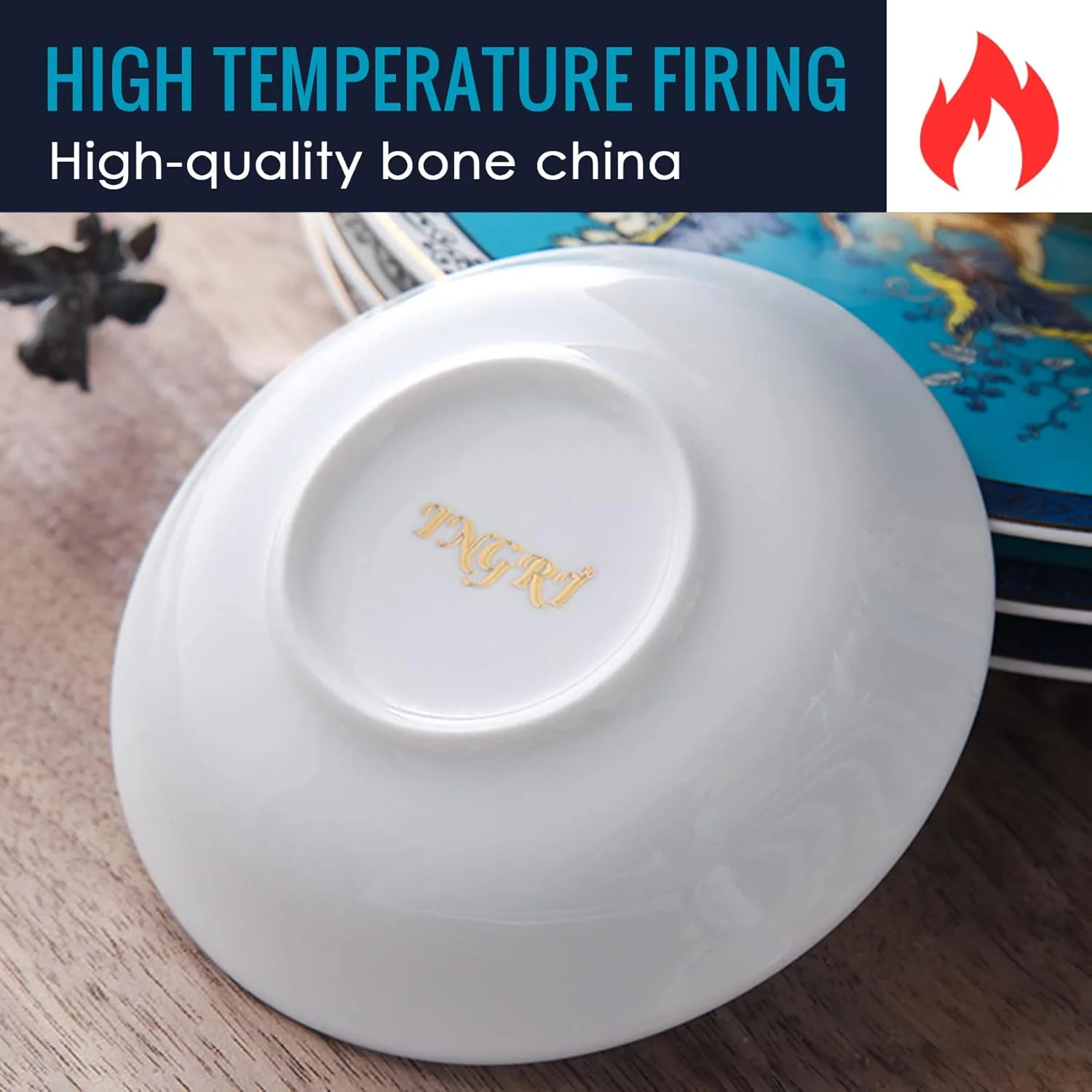 سرویس غذاخوری چینی استخوانی ACMLIFE مناسب برای 4 نفر، سرویس 12 پارچه با طرح گلدار قدیمی، ست بشقاب و کاسه آشپزخانه، هدیه کریسمس برای خانم ها (آبی) سرویس غذاخوری چینی استخوانی ACMLIFE مناسب برای 4 نفر، سرویس 12 پارچه با طرح گلدار قدیمی، ست بشقاب و کاسه آشپزخانه، هدیه کریسمس برای خانم ها (آبی)