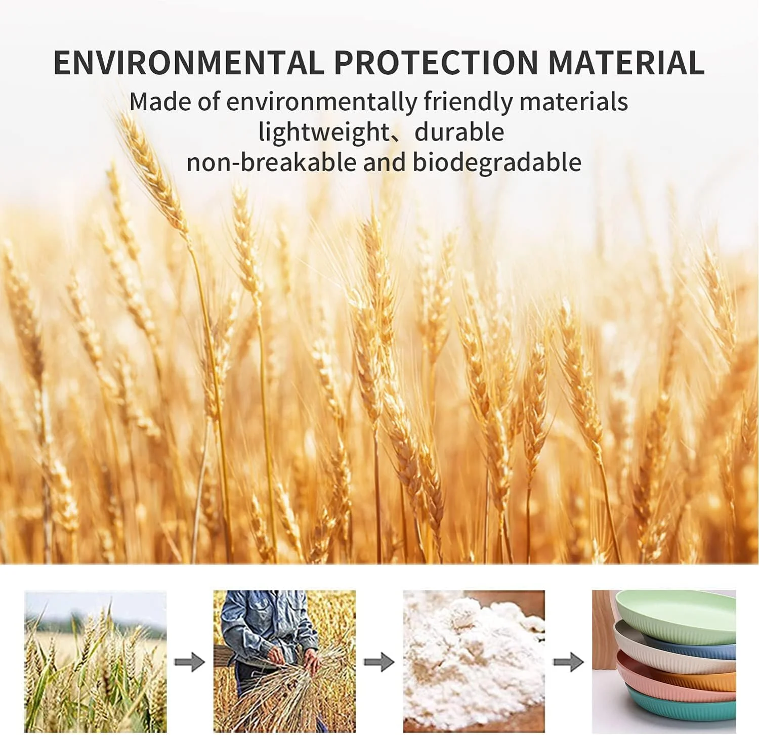 بسته 6 عددی بشقاب های 9 اینچی سبک وزن از جنس کاه گندم آیویکو، ست بشقاب های نشکن و گود، بشقاب های پلاستیکی قابل استفاده مجدد، ست ظروف غذاخوری رنگارنگ، قابل استفاده در مایکروویو و ماشین ظرفشویی، فاقد BPA و سالم بسته 6 عددی بشقاب های 9 اینچی سبک وزن از جنس کاه گندم آیویکو، ست بشقاب های نشکن و گود، بشقاب های پلاستیکی قابل استفاده مجدد، ست ظروف غذاخوری رنگارنگ، قابل استفاده در مایکروویو و ماشین ظرفشویی، فاقد BPA و سالم