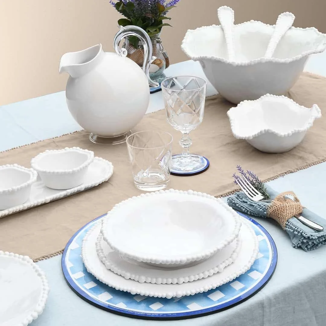 کاسه ملامین سفید باچی میلانو 8.5 اینچی، ست 6 عددی - کاسه های سوپ لبه مهره ای شیک برای پاستا، غلات، برنج و موارد دیگر - کاسه های پلاستیکی سبک وزن برای آشپزخانه و غذاخوری در فضای باز - بادوام و قابل شستشو در ماشین ظرفشویی کاسه ملامین سفید باچی میلانو 8.5 اینچی، ست 6 عددی - کاسه های سوپ لبه مهره ای شیک برای پاستا، غلات، برنج و موارد دیگر - کاسه های پلاستیکی سبک وزن برای آشپزخانه و غذاخوری در فضای باز - بادوام و قابل شستشو در ماشین ظرفشویی