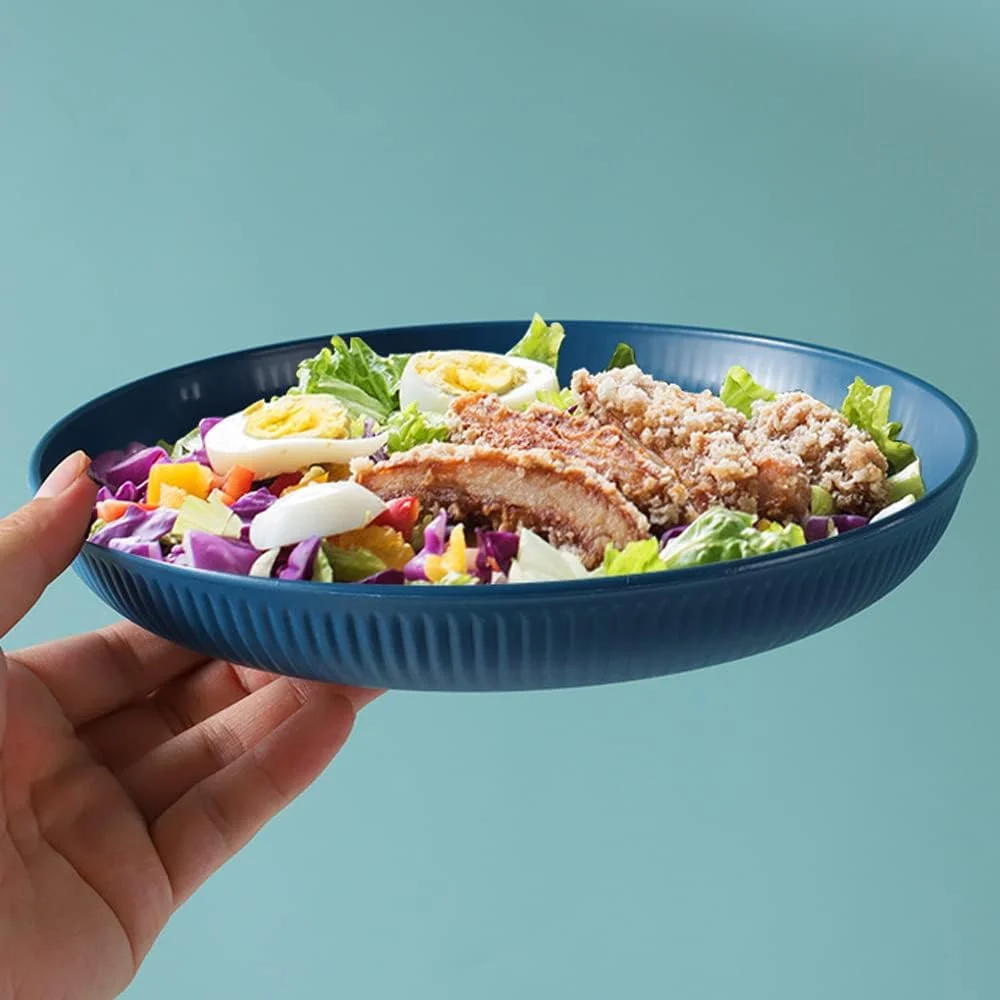 بسته 6 عددی بشقاب های 9 اینچی سبک وزن از جنس کاه گندم آیویکو، ست بشقاب های نشکن و گود، بشقاب های پلاستیکی قابل استفاده مجدد، ست ظروف غذاخوری رنگارنگ، قابل استفاده در مایکروویو و ماشین ظرفشویی، فاقد BPA و سالم بسته 6 عددی بشقاب های 9 اینچی سبک وزن از جنس کاه گندم آیویکو، ست بشقاب های نشکن و گود، بشقاب های پلاستیکی قابل استفاده مجدد، ست ظروف غذاخوری رنگارنگ، قابل استفاده در مایکروویو و ماشین ظرفشویی، فاقد BPA و سالم