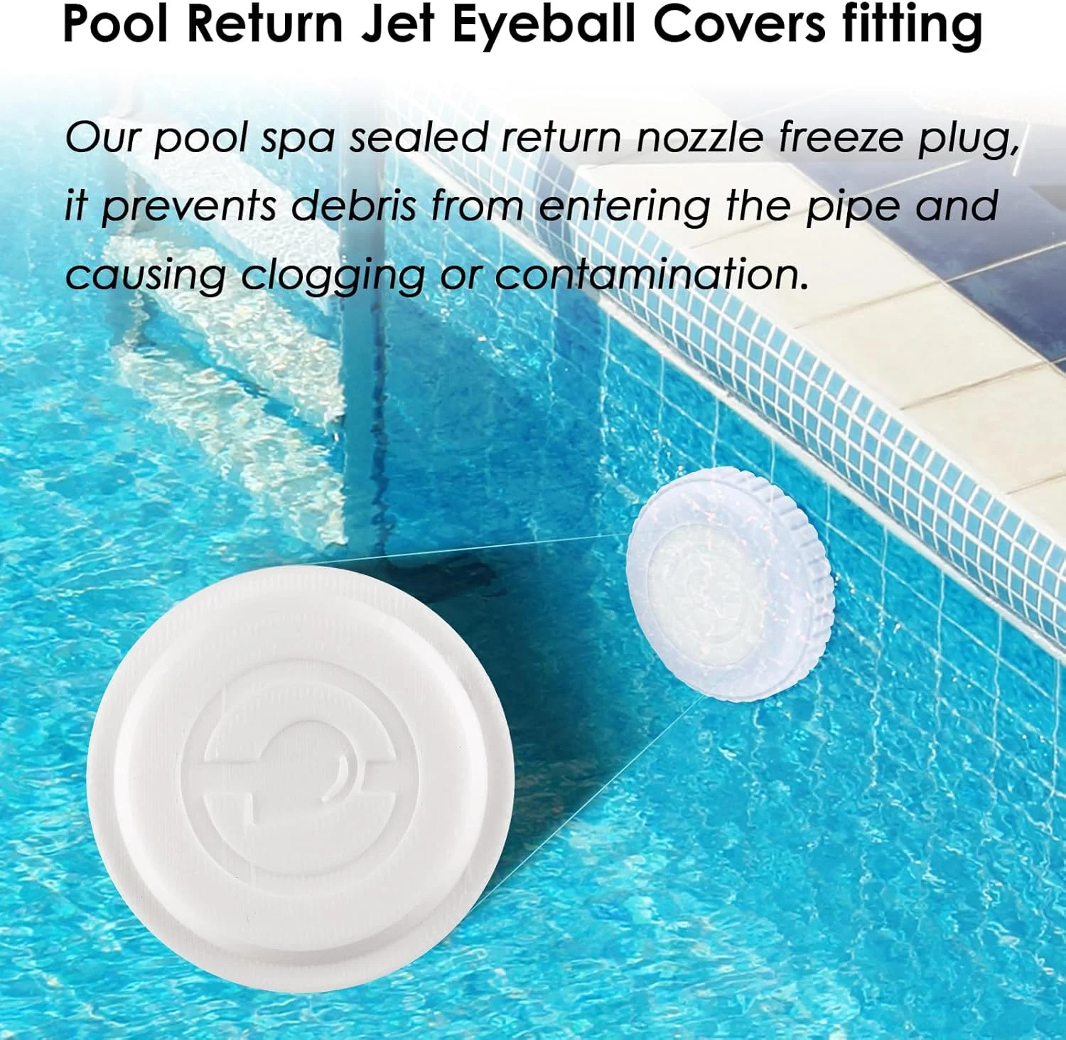 نازل جت استخر Dsyboko، 4 عددی، درپوش ضد یخ لوله زمستانی برای استخرهای Hayward، سازگار با نازل های ورودی Hayward، درپوش یخ زدگی، قطعات جایگزین پلاگین زمستانی جت برگشتی استخر نازل جت استخر Dsyboko، 4 عددی، درپوش ضد یخ لوله زمستانی برای استخرهای Hayward، سازگار با نازل های ورودی Hayward، درپوش یخ زدگی، قطعات جایگزین پلاگین زمستانی جت برگشتی استخر