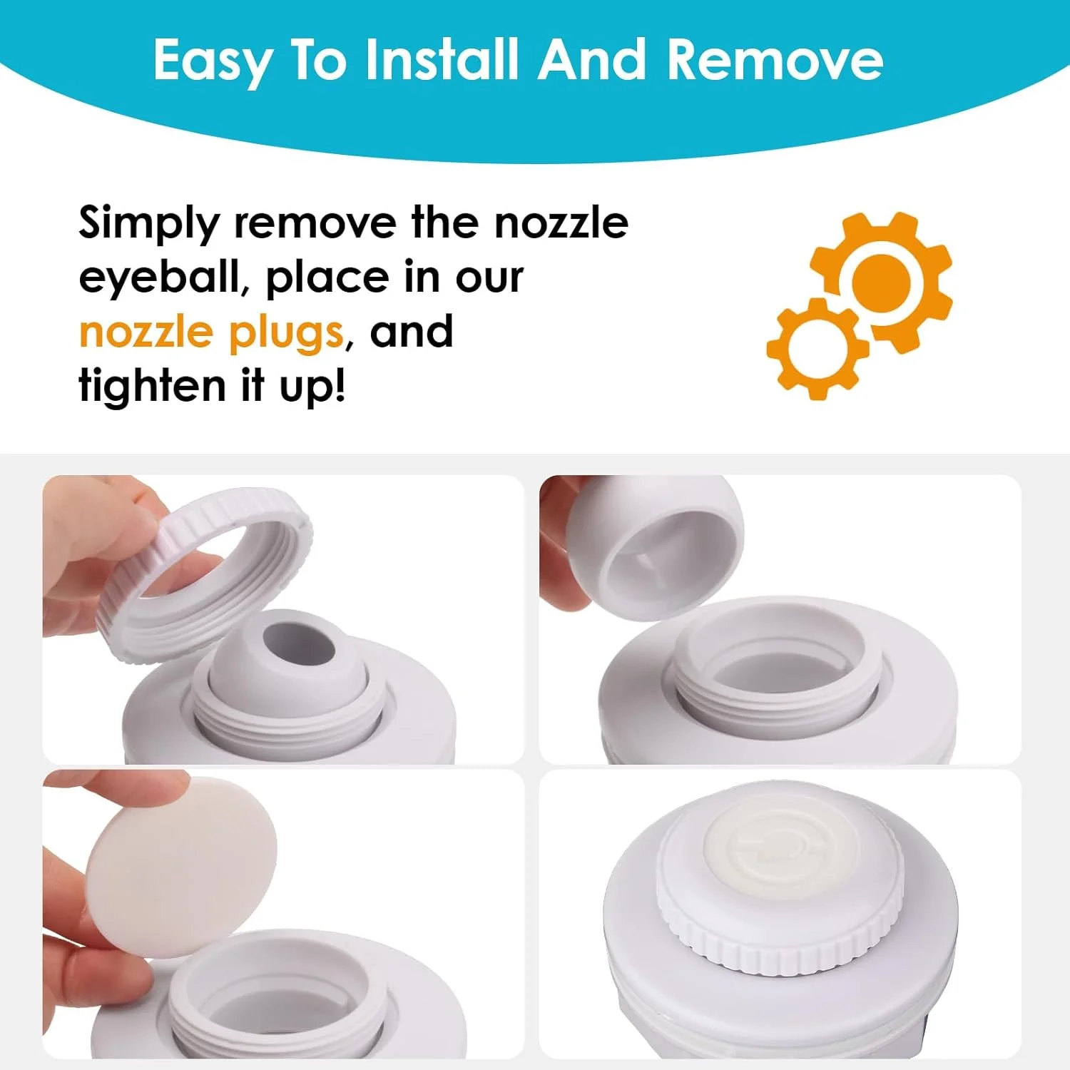 نازل جت استخر Dsyboko، 4 عددی، درپوش ضد یخ لوله زمستانی برای استخرهای Hayward، سازگار با نازل های ورودی Hayward، درپوش یخ زدگی، قطعات جایگزین پلاگین زمستانی جت برگشتی استخر نازل جت استخر Dsyboko، 4 عددی، درپوش ضد یخ لوله زمستانی برای استخرهای Hayward، سازگار با نازل های ورودی Hayward، درپوش یخ زدگی، قطعات جایگزین پلاگین زمستانی جت برگشتی استخر