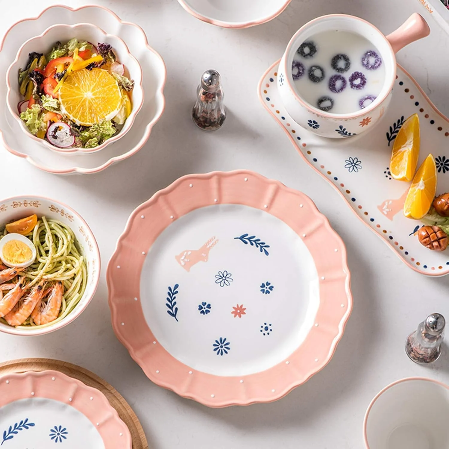 ست ظروف غذاخوری سرامیکی، ست 33 پارچه ظروف غذاخوری چینی با طرح خرگوش، فنجان قهوه، کاسه غلات و استیک ست ظروف غذاخوری سرامیکی، ست 33 پارچه ظروف غذاخوری چینی با طرح خرگوش، فنجان قهوه، کاسه غلات و استیک