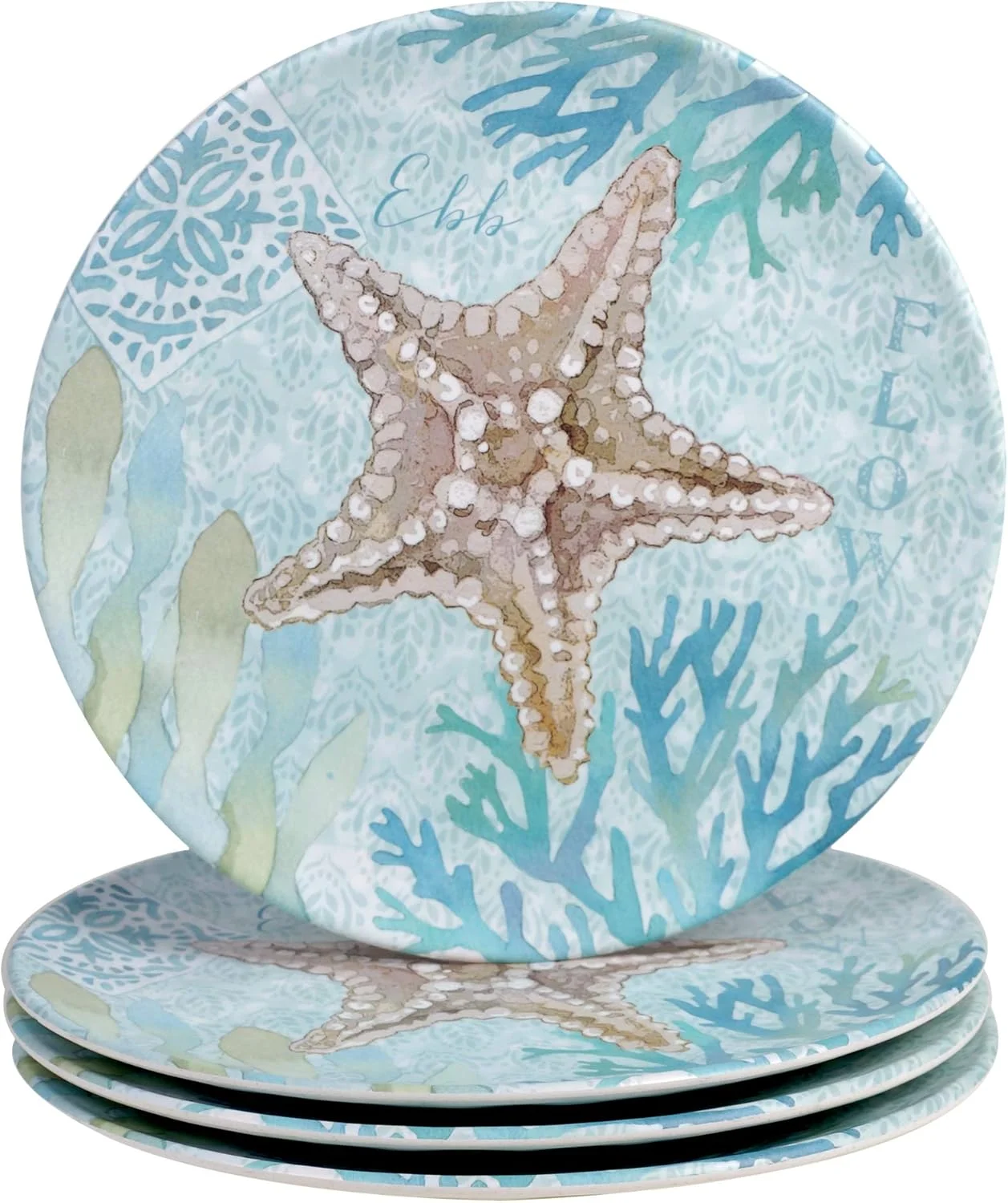 ست ظروف غذاخوری 12 پارچه ملامینه طرح ساحلی اینترنشنال، مناسب برای 4 نفر، چند رنگ ست ظروف غذاخوری 12 پارچه ملامینه طرح ساحلی اینترنشنال، مناسب برای 4 نفر، چند رنگ