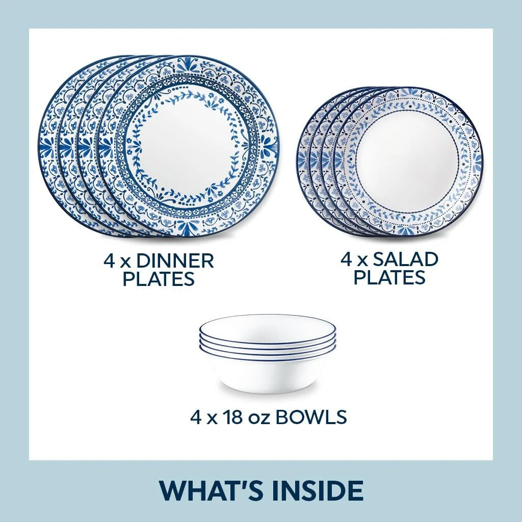 سرویس غذاخوری 12 پارچه کورل پورتوفینو 1146924 کورل سرویس غذاخوری 12 پارچه کورل پورتوفینو 1146924 کورل