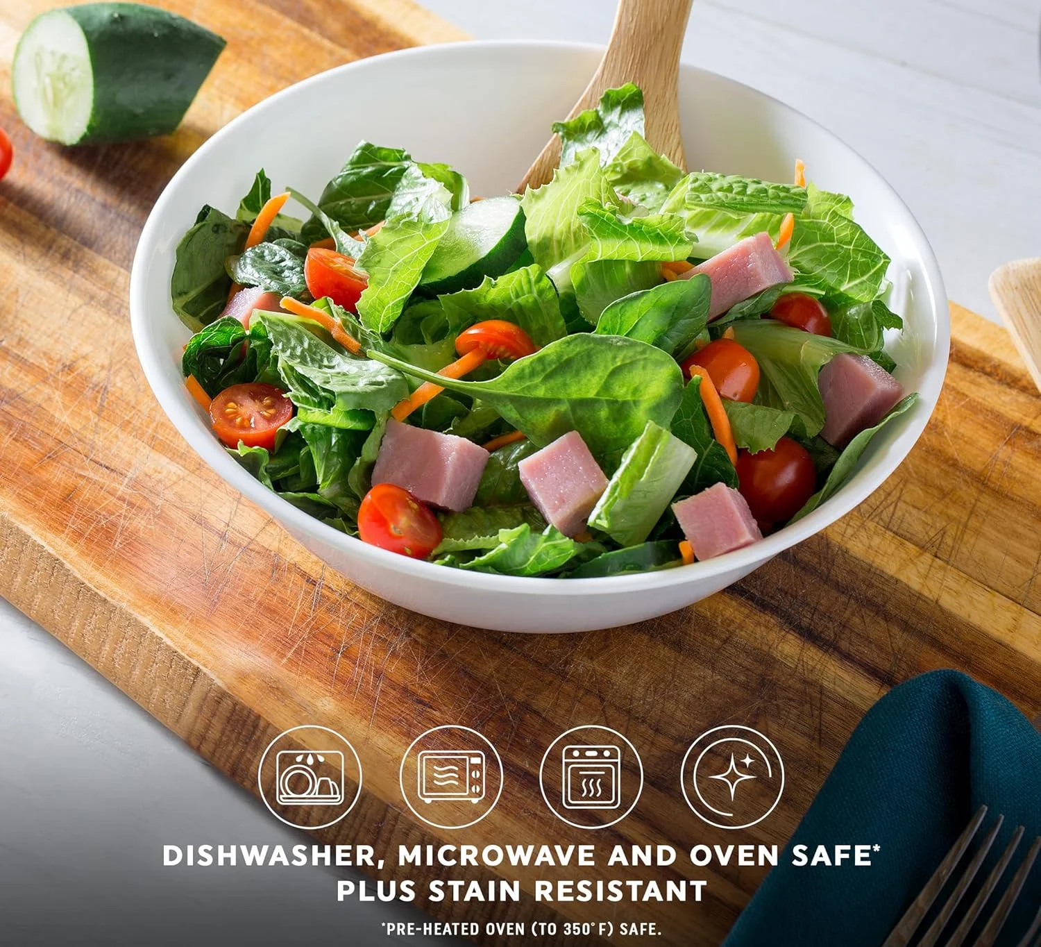 کاسه کورل مدل 1139145، جنس شیشه، سفید، 1360 میلی لیتر کاسه کورل مدل 1139145، جنس شیشه، سفید، 1360 میلی لیتر