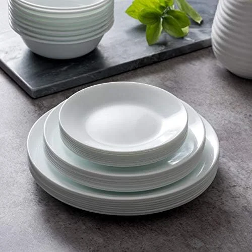 ست 8 تکه بشقاب غذاخوری، ناهارخوری و پیش دستی Corelle Classics، مدل 1135857 ست 8 تکه بشقاب غذاخوری، ناهارخوری و پیش دستی Corelle Classics، مدل 1135857
