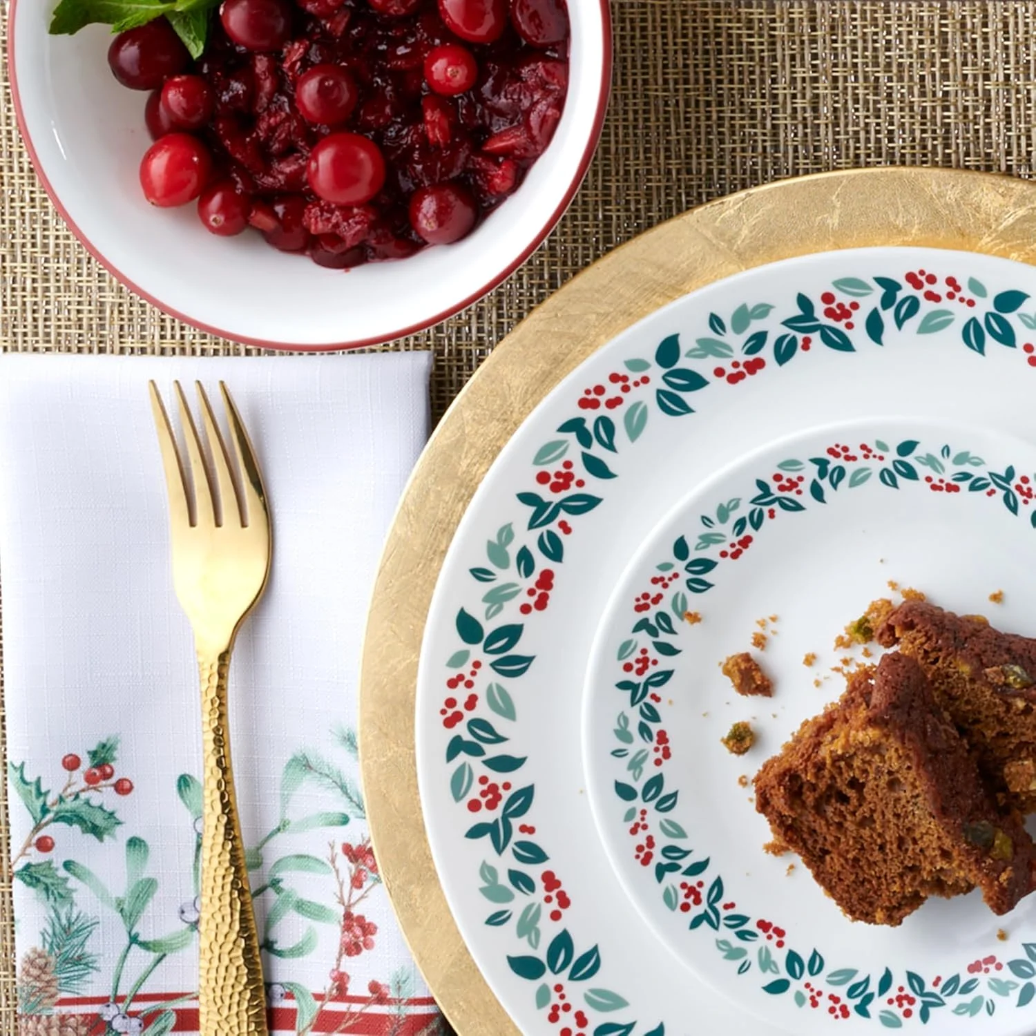 سرویس غذاخوری 18 پارچه کرِل مدل Vitrelle مناسب برای 6 نفر، طرح کریسمس، ساخته شده از شیشه سه لایه مقاوم در برابر لب پر شدن، سبک وزن، شامل بشقاب و کاسه های گرد با طرح تعطیلات، طرح Winter Berries سرویس غذاخوری 18 پارچه کرِل مدل Vitrelle مناسب برای 6 نفر، طرح کریسمس، ساخته شده از شیشه سه لایه مقاوم در برابر لب پر شدن، سبک وزن، شامل بشقاب و کاسه های گرد با طرح تعطیلات، طرح Winter Berries