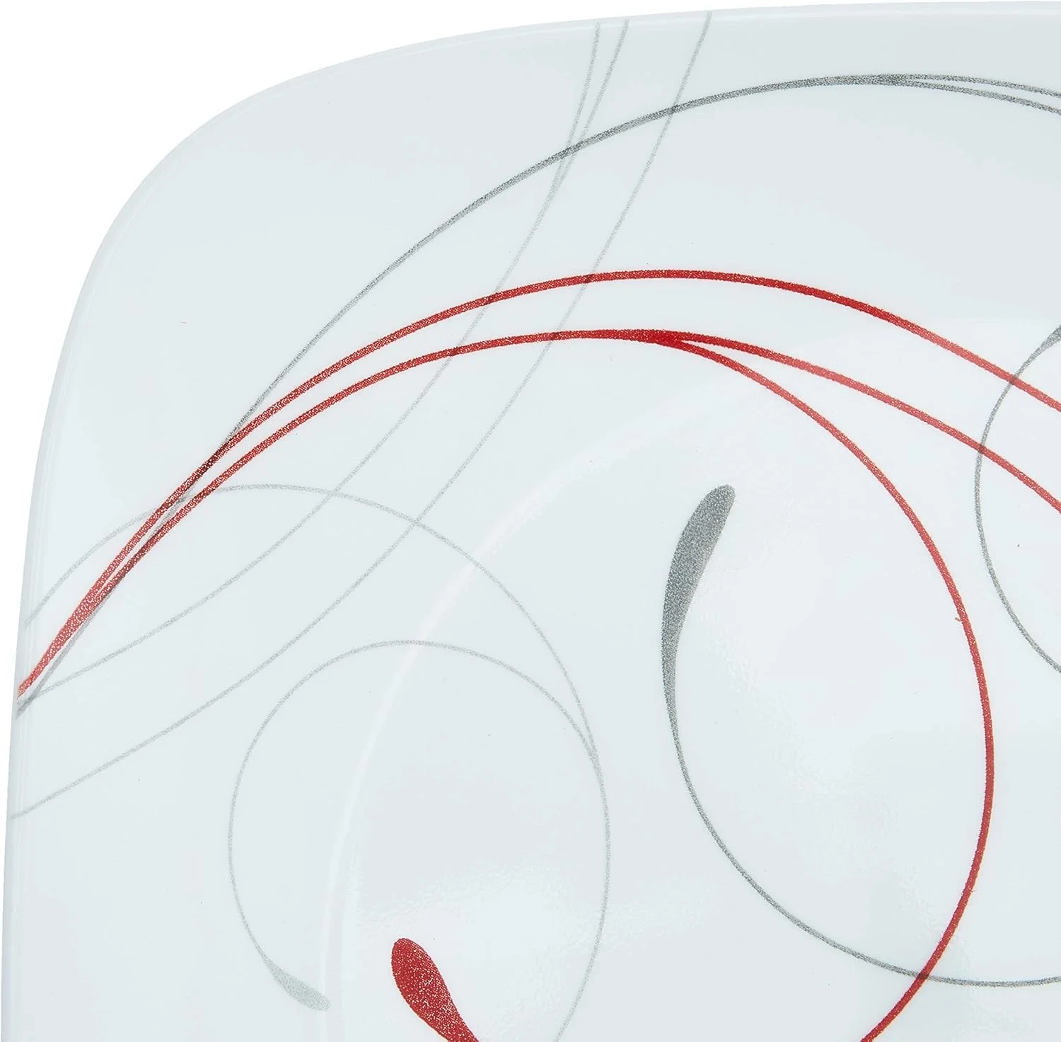 سرویس غذاخوری 18 پارچه کورل مدل Splendor، مقاوم در برابر لب پر شدن، مناسب برای 6 نفر، بشقاب غذاخوری 10-1/4 اینچی، سفید سرویس غذاخوری 18 پارچه کورل مدل Splendor، مقاوم در برابر لب پر شدن، مناسب برای 6 نفر، بشقاب غذاخوری 10-1/4 اینچی، سفید