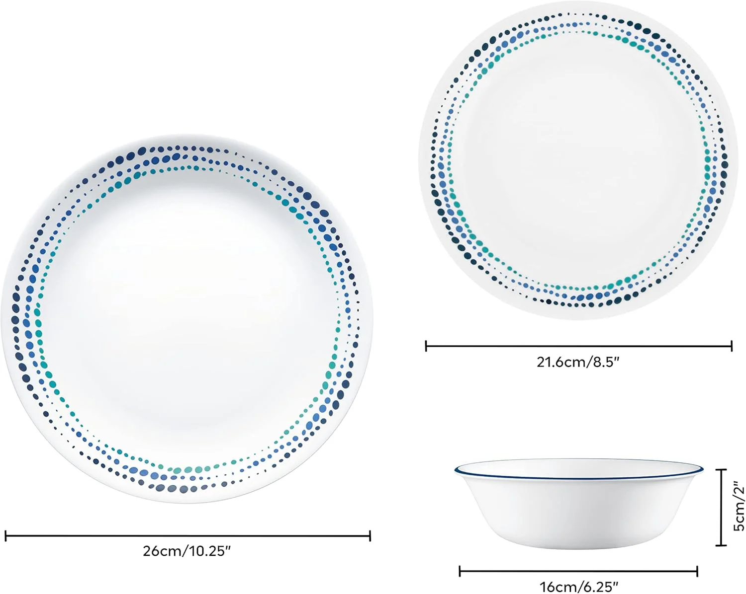 ظروف غذاخوری شیشه ای کورل ویترله، ست 12 پارچه، سفید کورنینگ ظروف غذاخوری شیشه ای کورل ویترله، ست 12 پارچه، سفید کورنینگ