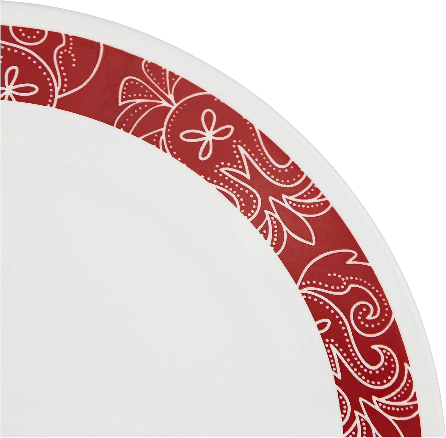 سرویس غذاخوری 18 پارچه کورل Vitrelle مدل Bandhani مقاوم در برابر لب پر شدن و شکستن، قرمز و سفید، 29.5 x 14.5 x 29 سانتی متر، 1126750 سرویس غذاخوری 18 پارچه کورل Vitrelle مدل Bandhani مقاوم در برابر لب پر شدن و شکستن، قرمز و سفید، 29.5 x 14.5 x 29 سانتی متر، 1126750