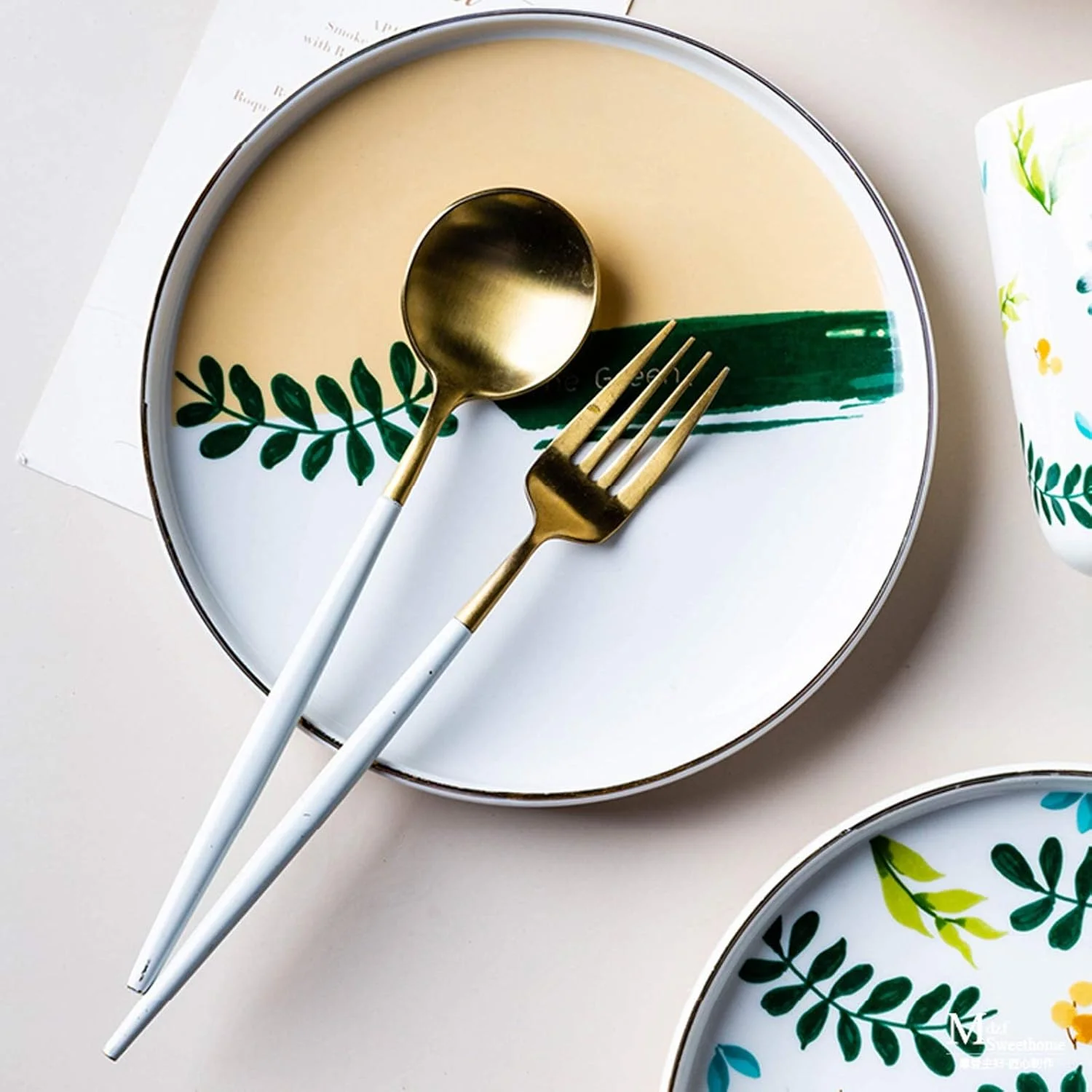 ست ظروف غذاخوری خلاقانه آشپزخانه، ست 4 تکه بشقاب سرامیکی، بشقاب، کاسه، لیوان، برای 1 نفر، ست ظروف خانگی شخصی ست ظروف غذاخوری خلاقانه آشپزخانه، ست 4 تکه بشقاب سرامیکی، بشقاب، کاسه، لیوان، برای 1 نفر، ست ظروف خانگی شخصی