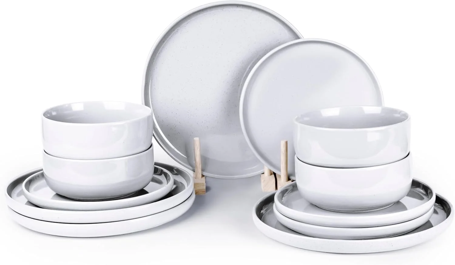 سرویس غذاخوری 12 پارچه Cuisine Art LOFT - سرویس ظروف سنگی سفید و زیبا برای 4 نفر - شامل 4 بشقاب بزرگ (قطر 26 سانتی متر)، 4 بشقاب کوچک (قطر 20 سانتی متر) و 4 کاسه (قطر 14.5 سانتی متر x ارتفاع 6 سانتی متر) سرویس غذاخوری 12 پارچه Cuisine Art LOFT - سرویس ظروف سنگی سفید و زیبا برای 4 نفر - شامل 4 بشقاب بزرگ (قطر 26 سانتی متر)، 4 بشقاب کوچک (قطر 20 سانتی متر) و 4 کاسه (قطر 14.5 سانتی متر x ارتفاع 6 سانتی متر)