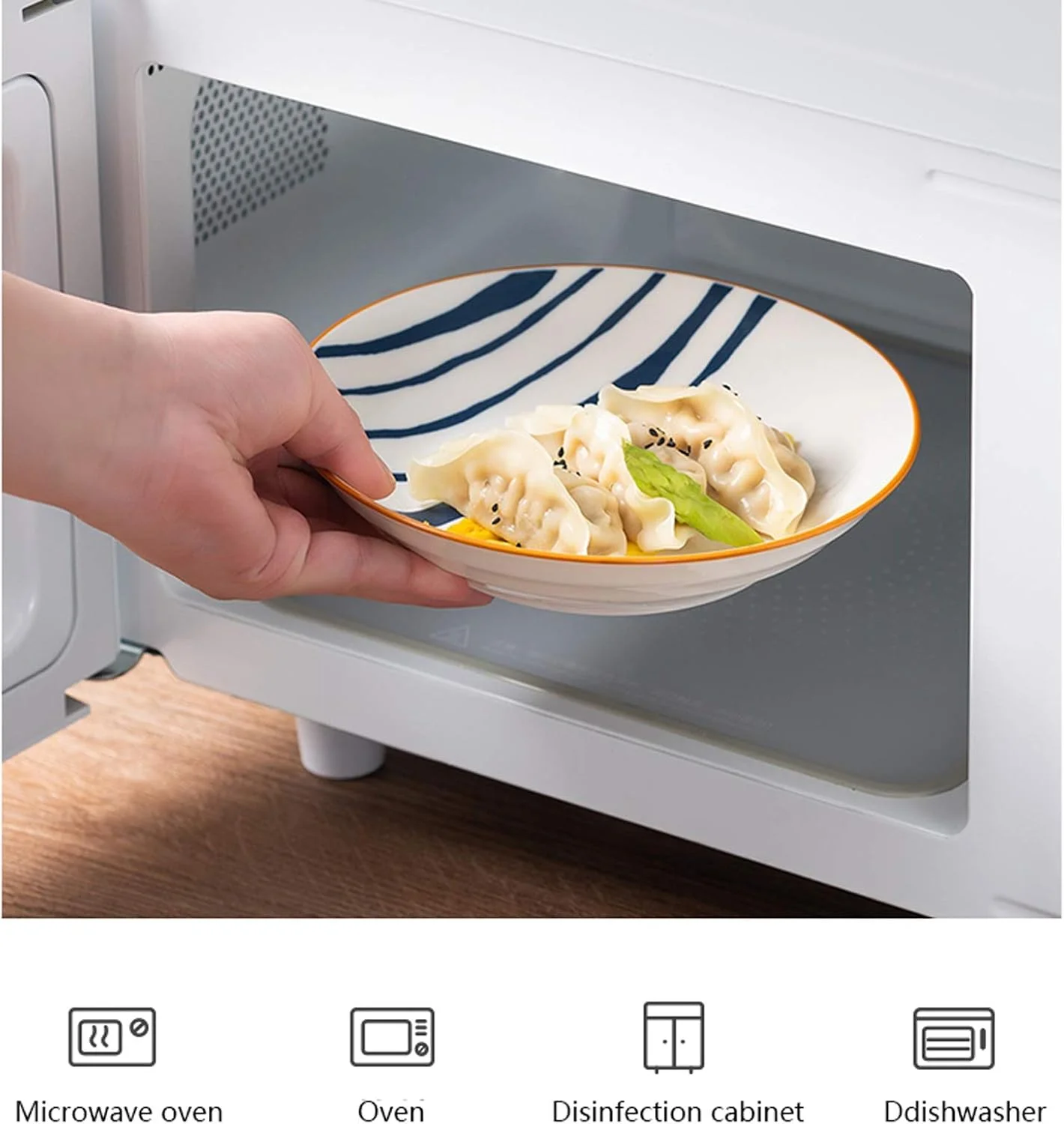 ست ظروف غذاخوری 12 پارچه، ست بشقاب سرامیکی شامل بشقاب، دیس، کاسه، برای 4 نفر، ظروف غذاخوری مدرن روستیک ست ظروف غذاخوری 12 پارچه، ست بشقاب سرامیکی شامل بشقاب، دیس، کاسه، برای 4 نفر، ظروف غذاخوری مدرن روستیک