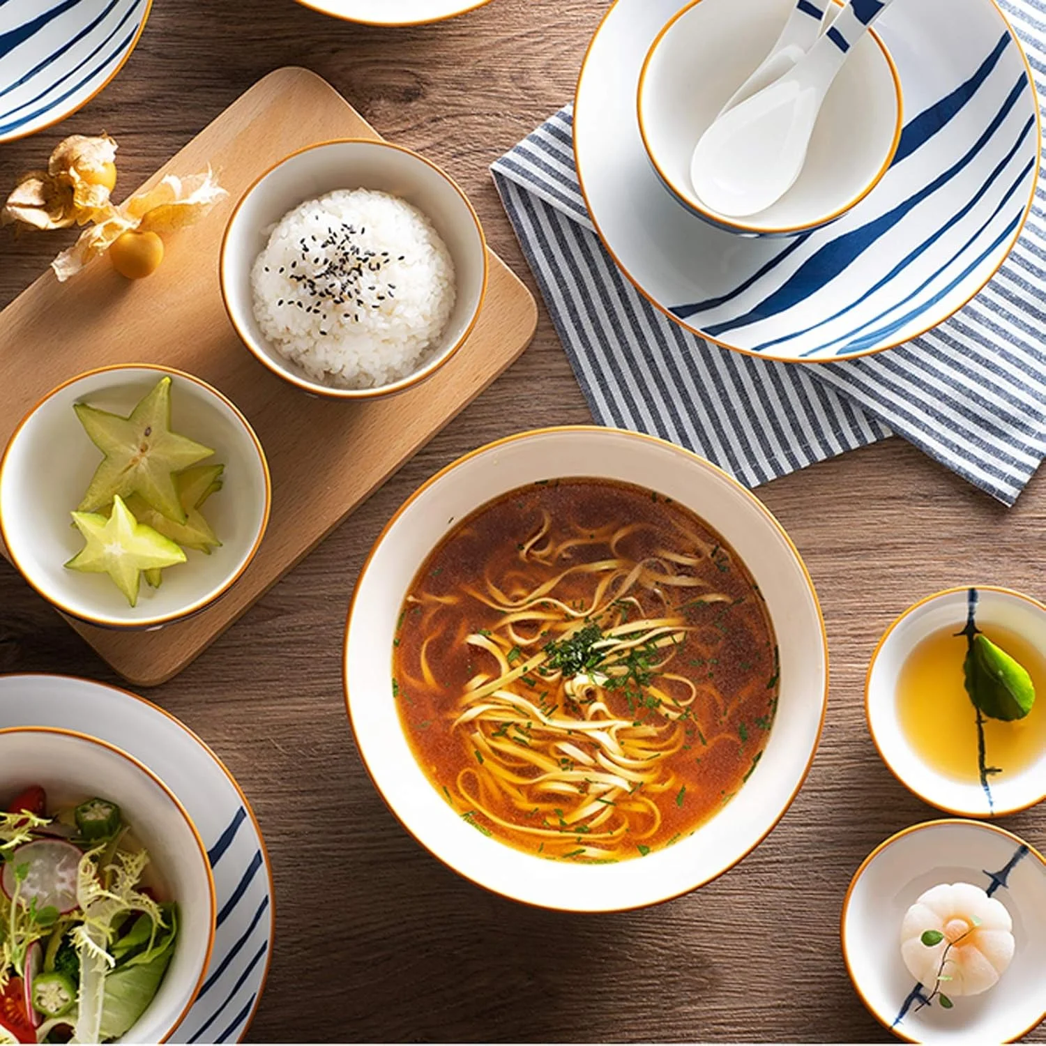 ست ظروف غذاخوری 12 پارچه، ست بشقاب سرامیکی شامل بشقاب، دیس، کاسه، برای 4 نفر، ظروف غذاخوری مدرن روستیک ست ظروف غذاخوری 12 پارچه، ست بشقاب سرامیکی شامل بشقاب، دیس، کاسه، برای 4 نفر، ظروف غذاخوری مدرن روستیک