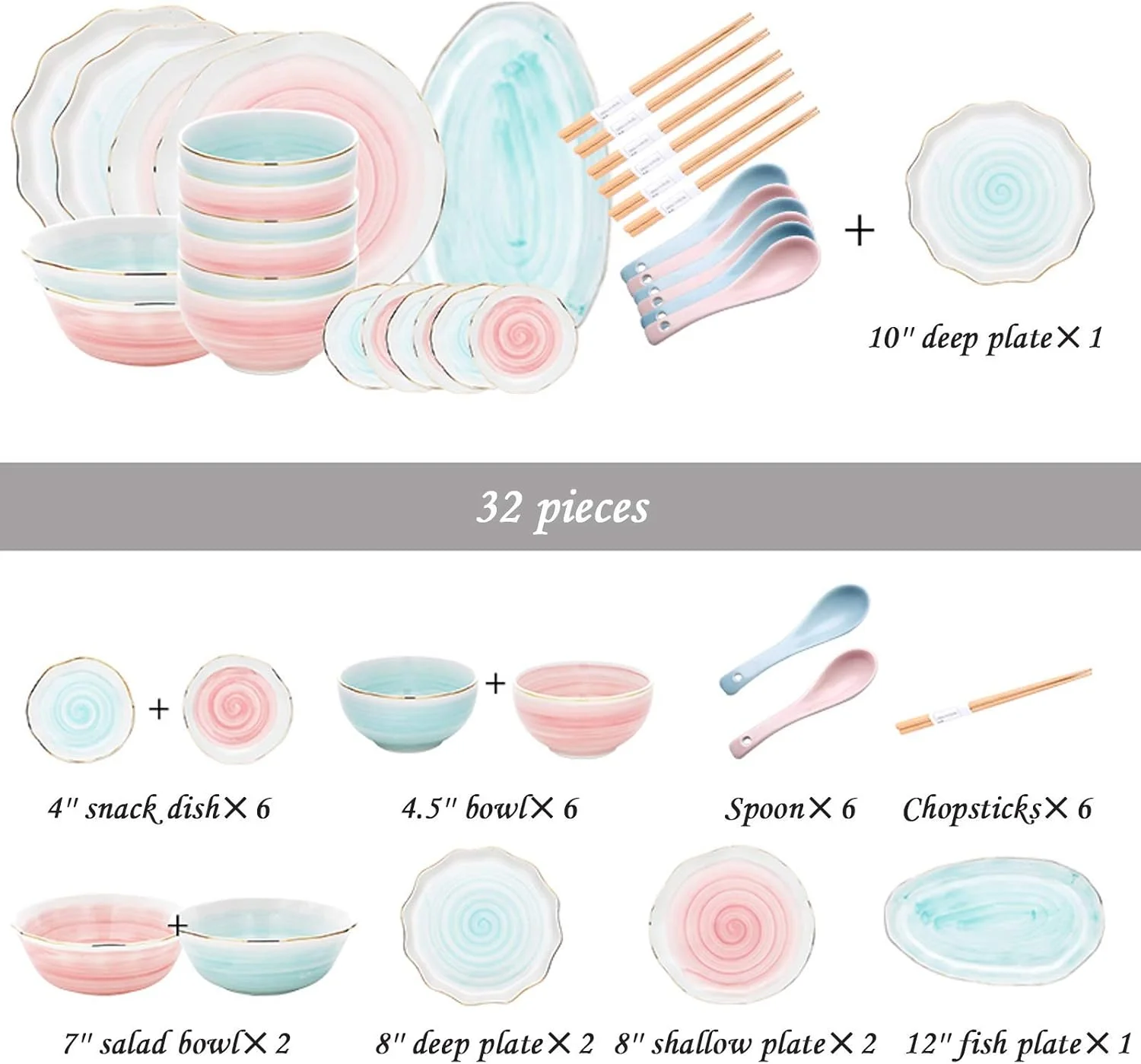 سرویس غذاخوری، سرویس ظروف سرامیکی، سرویس غذاخوری چینی به سبک نوردیک 32 پارچه | کاسه غلات لبه نامنظم و ست بشقاب استیک سرویس غذاخوری، سرویس ظروف سرامیکی، سرویس غذاخوری چینی به سبک نوردیک 32 پارچه | کاسه غلات لبه نامنظم و ست بشقاب استیک